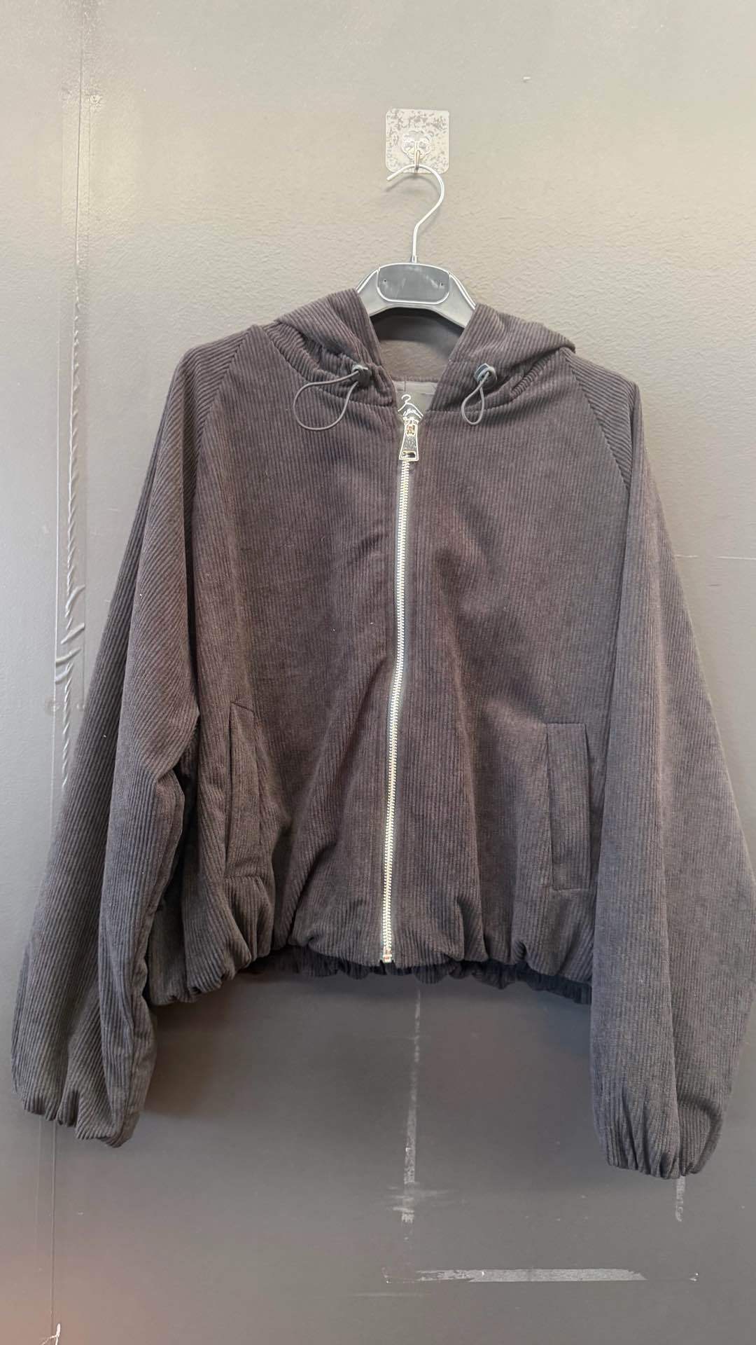 Corduroy Hooded Jacket