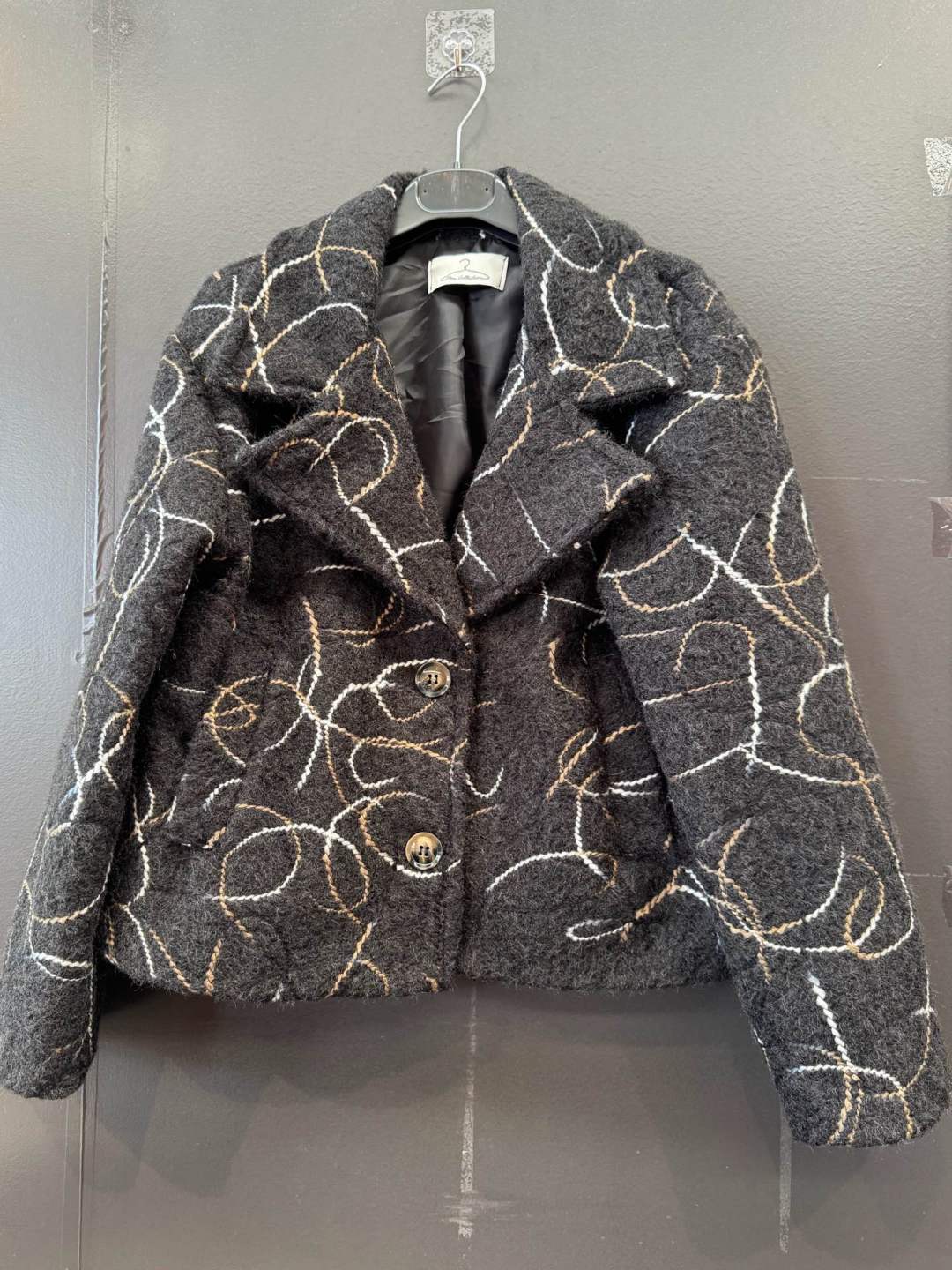 Bouclé Jacket with Lapels