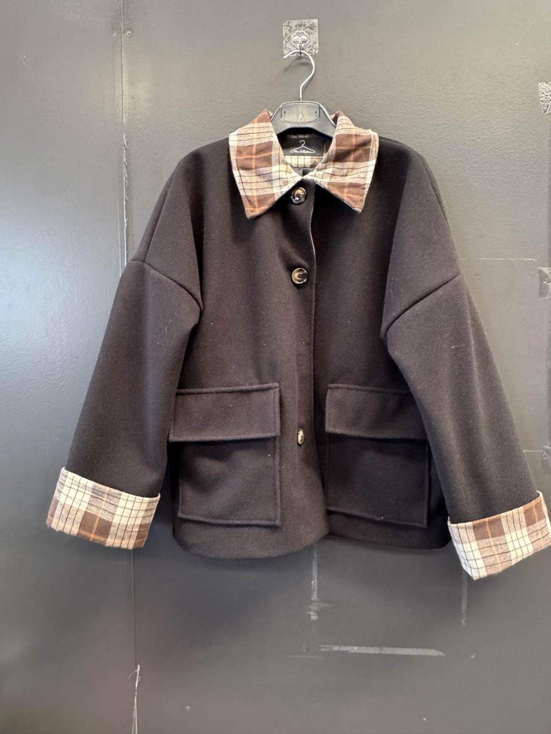 Oversize Jacket with Collar