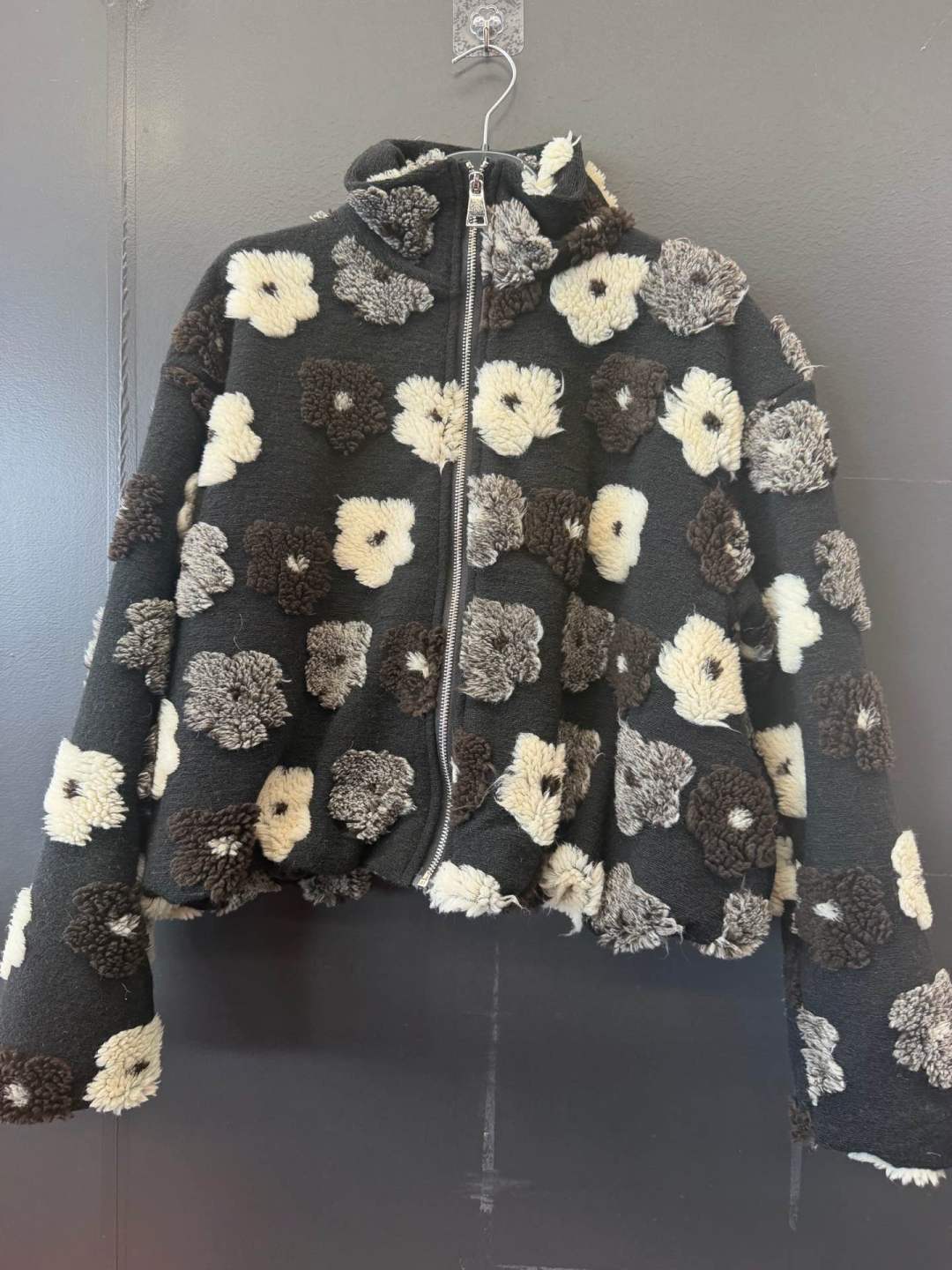 Teddy Jacket with Stand Collar