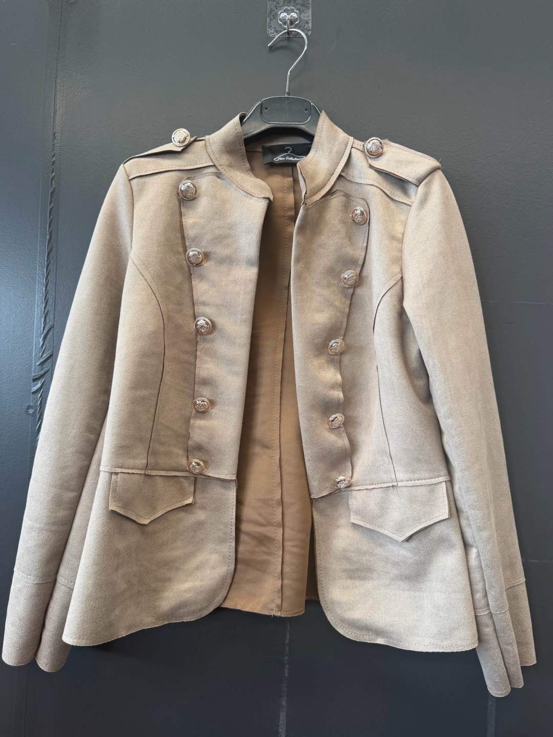 Tailored Jacket with Mock Turtleneck