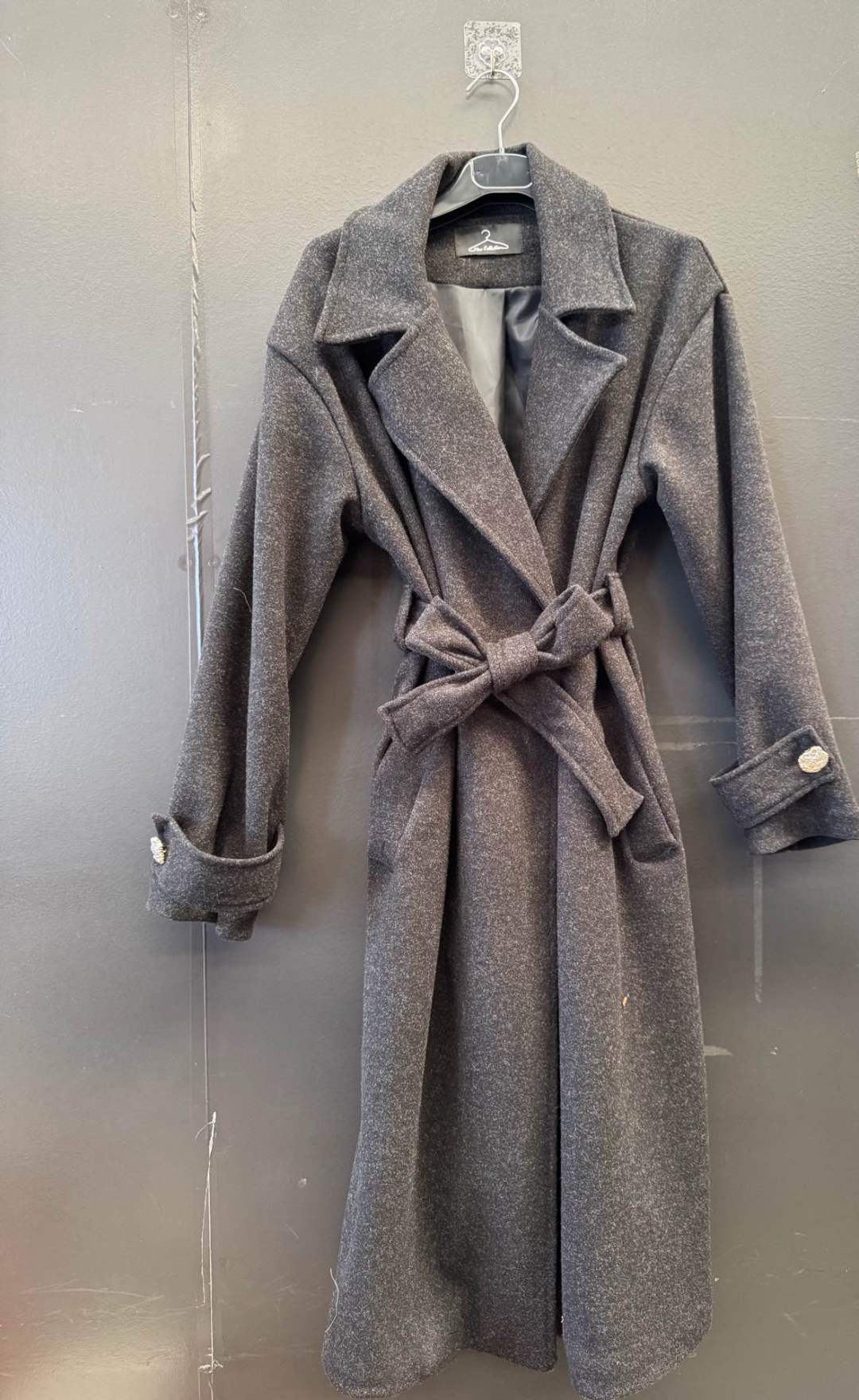 Midi Tie-Waist Coat