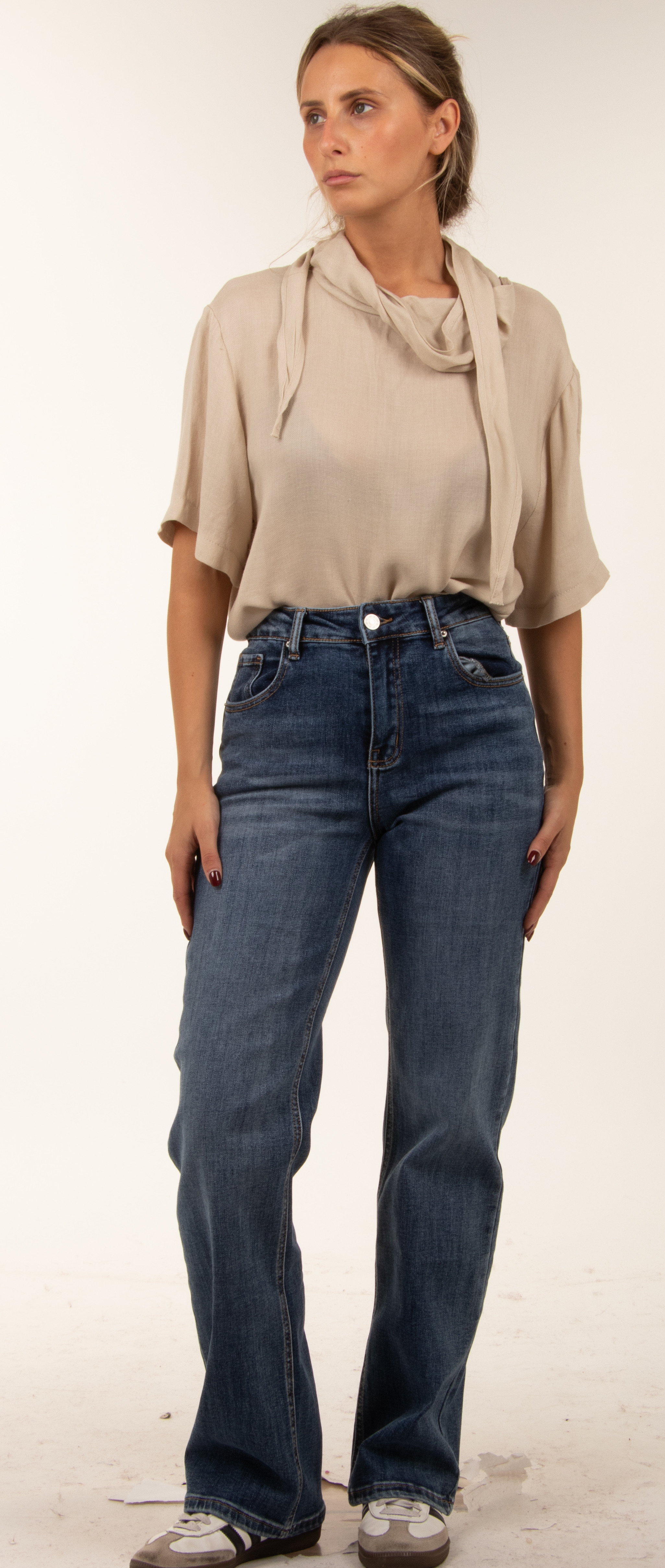 High-Waist Flare Jeans