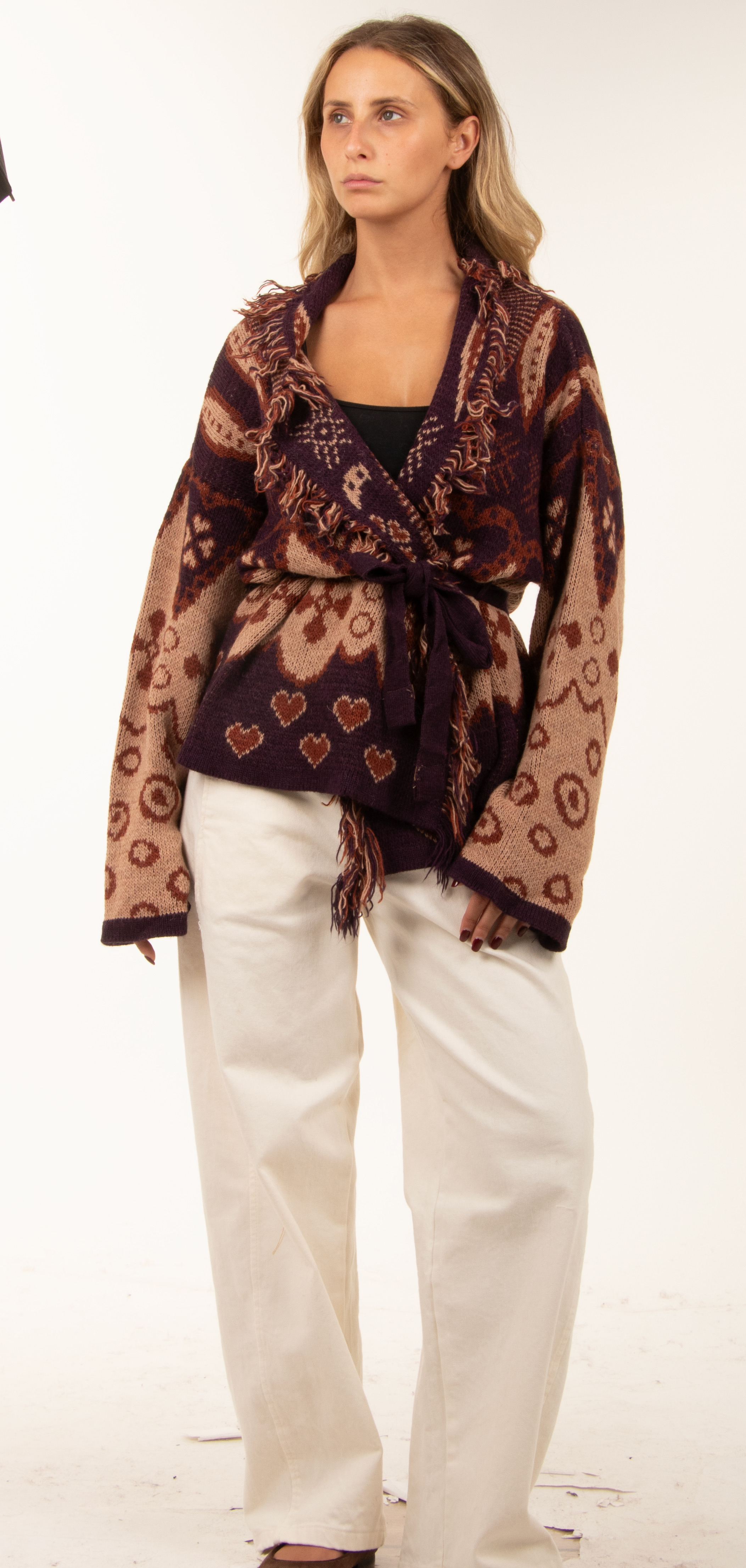 Relaxed Fringe Cardigan