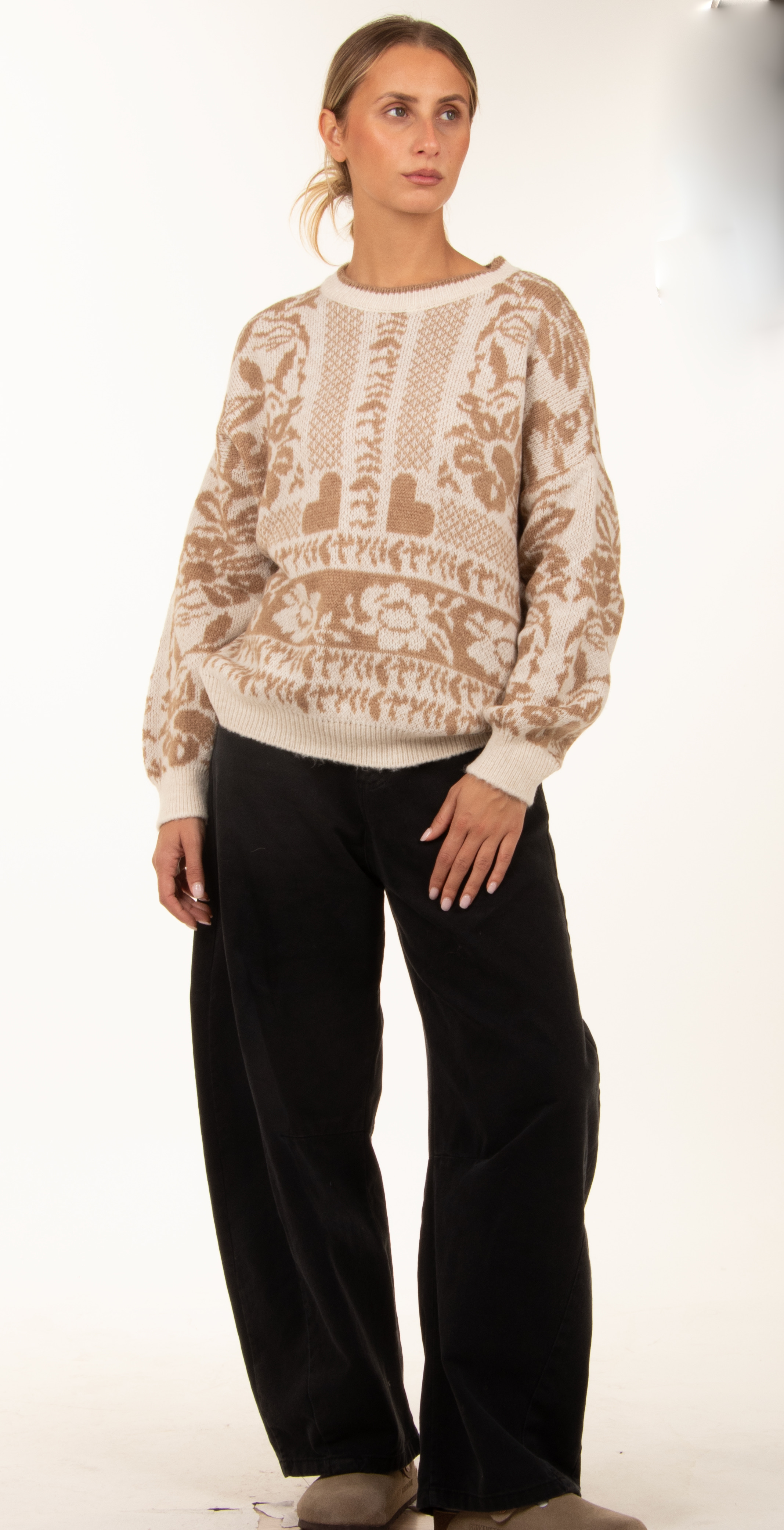 Relaxed Jacquard Sweater