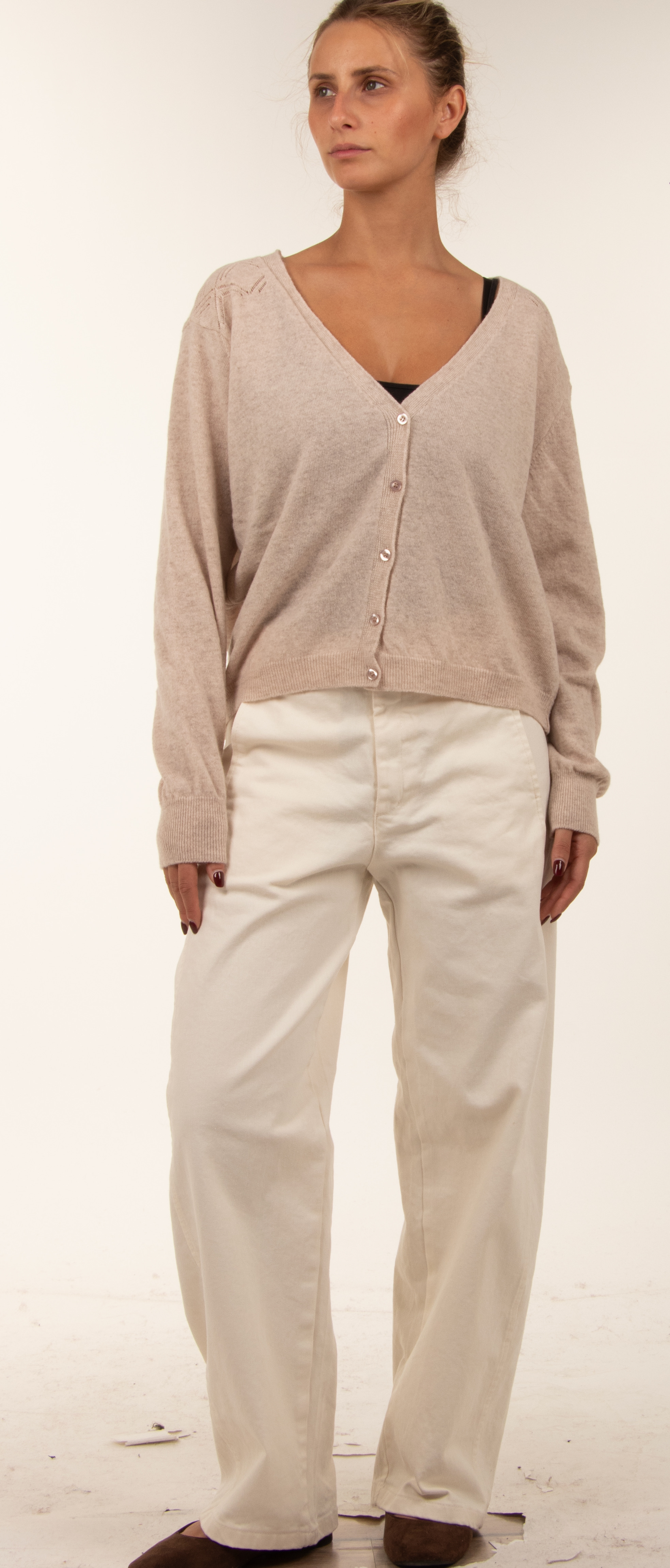 Relaxed Buttoned Cardigan