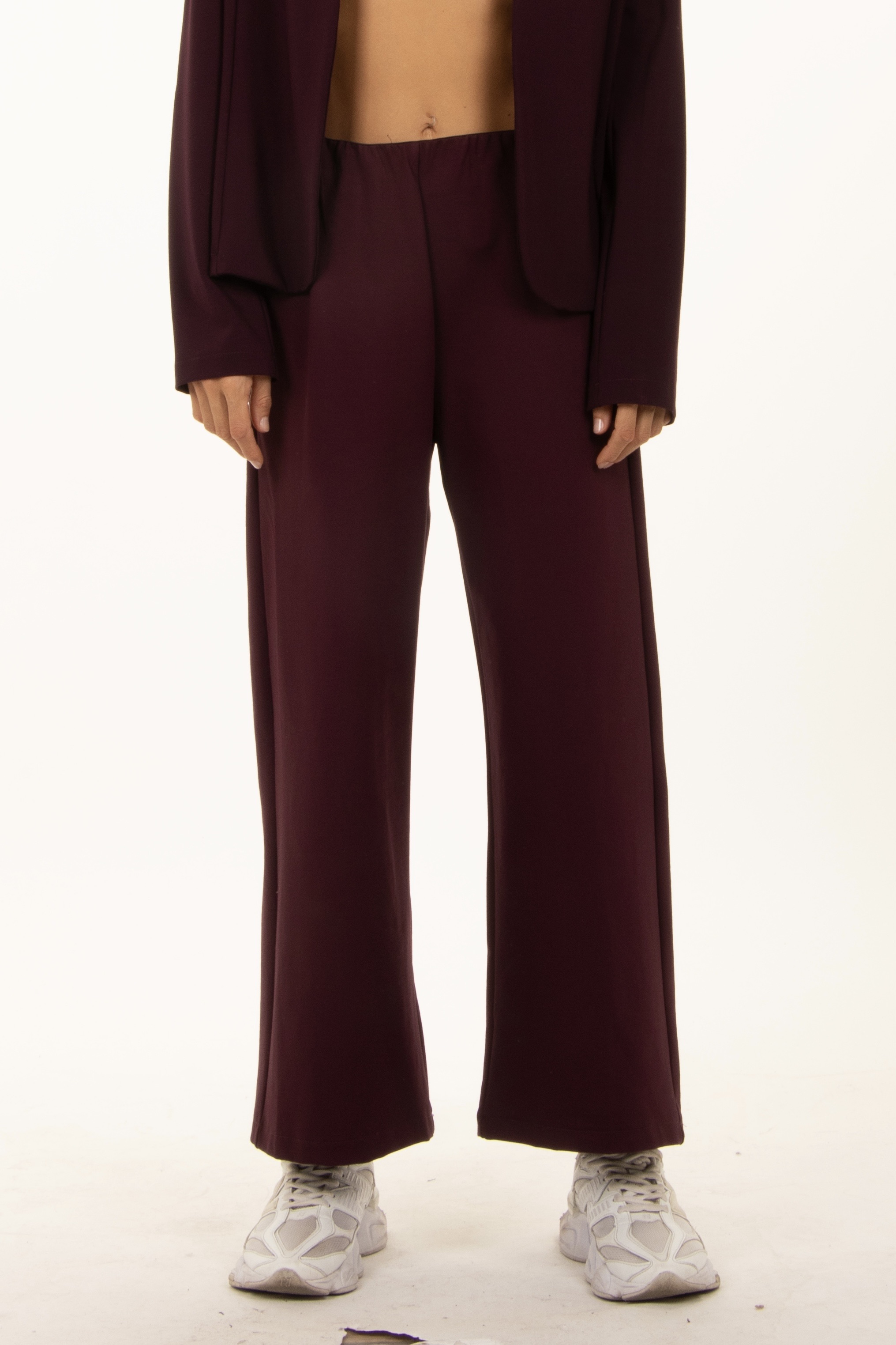 Wide-Leg Trousers with Elastic Waist