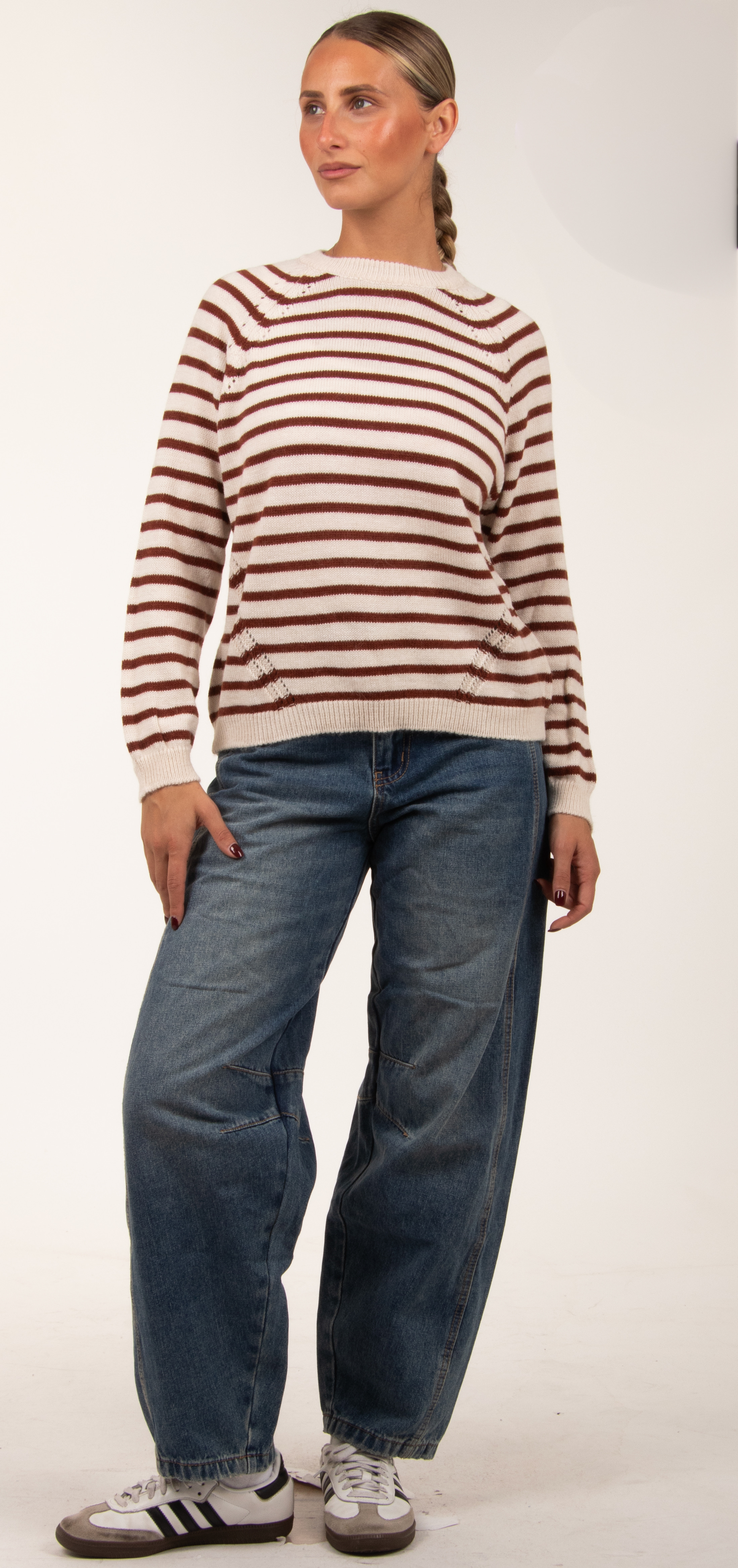 Striped Raglan Sweater