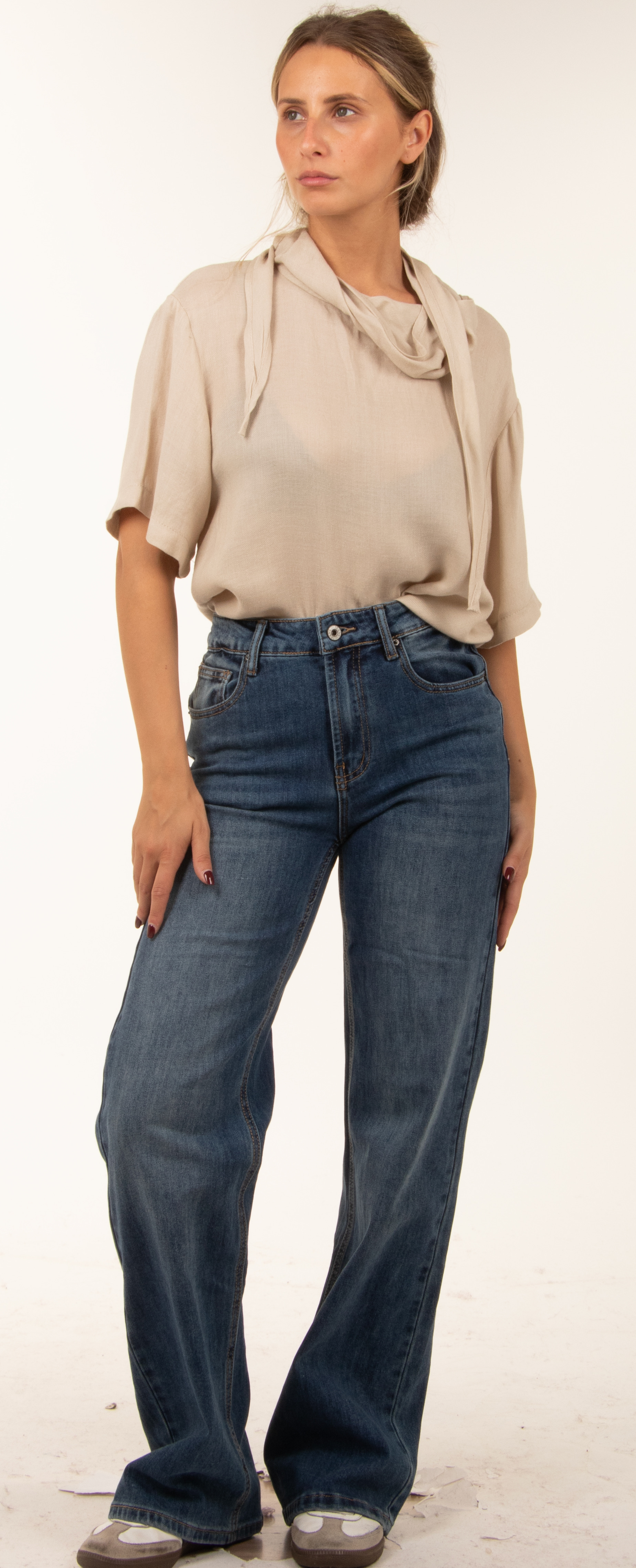 Flared High-Rise Jeans