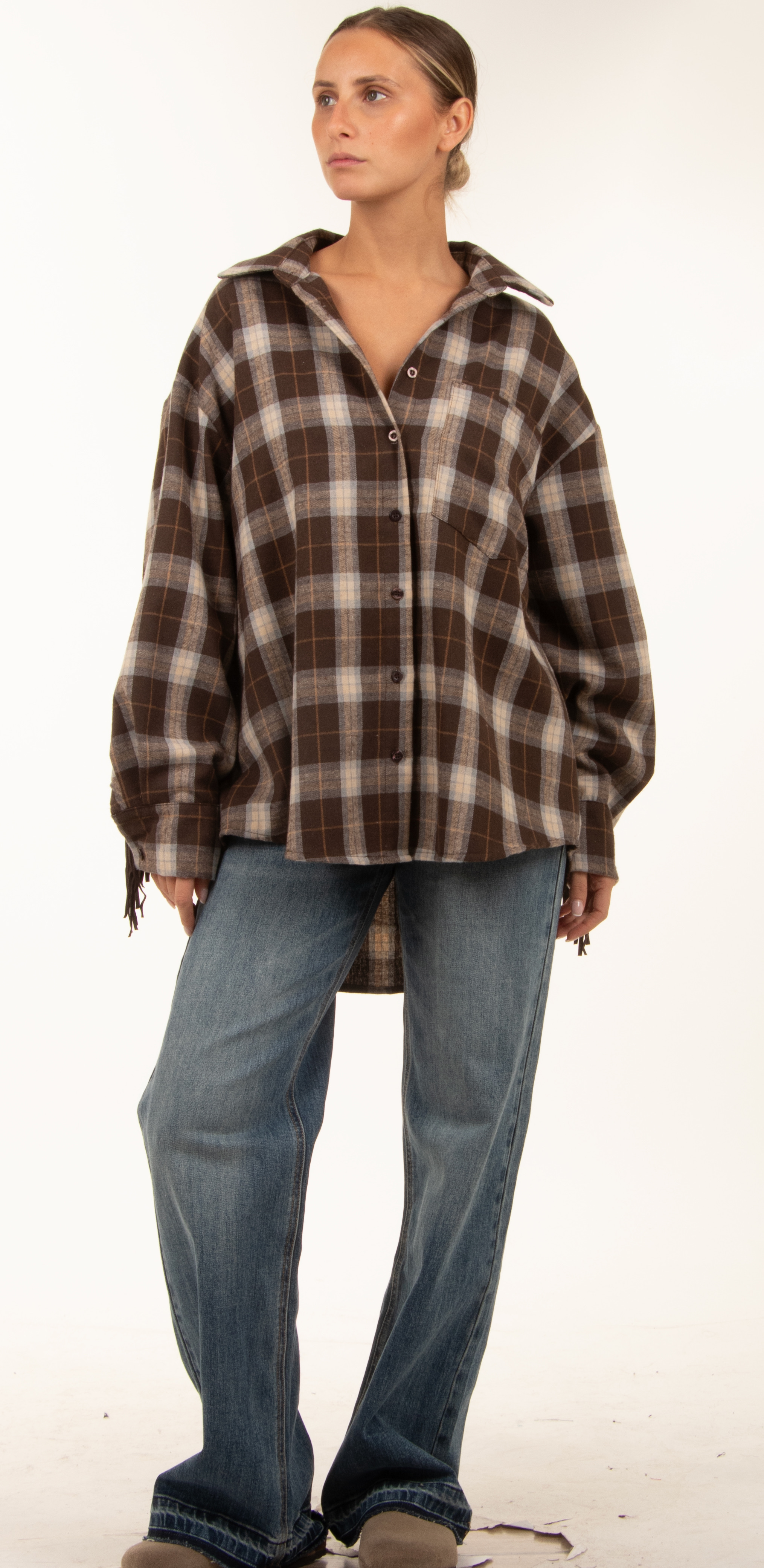 Oversized Fringed Shirt