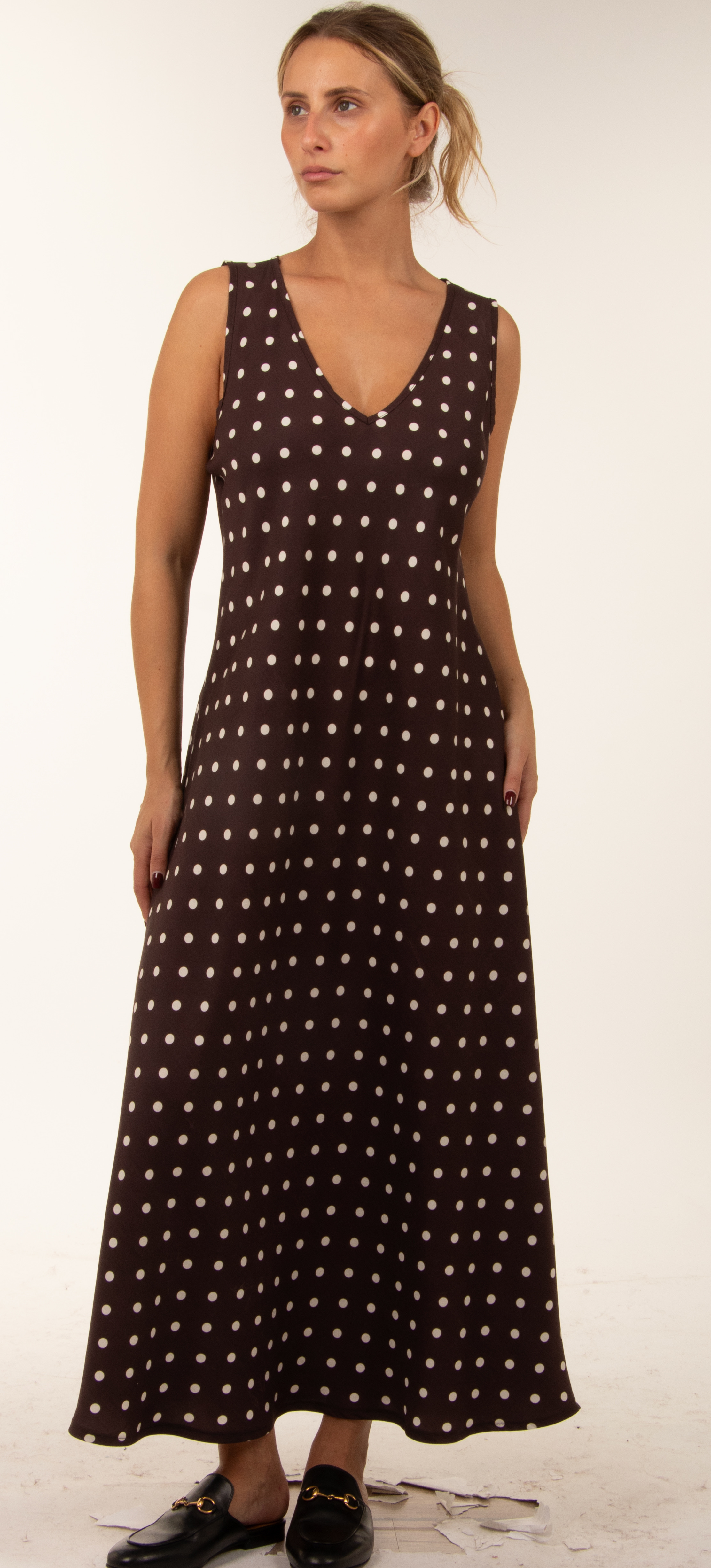 V‑Neck Maxi Dress
