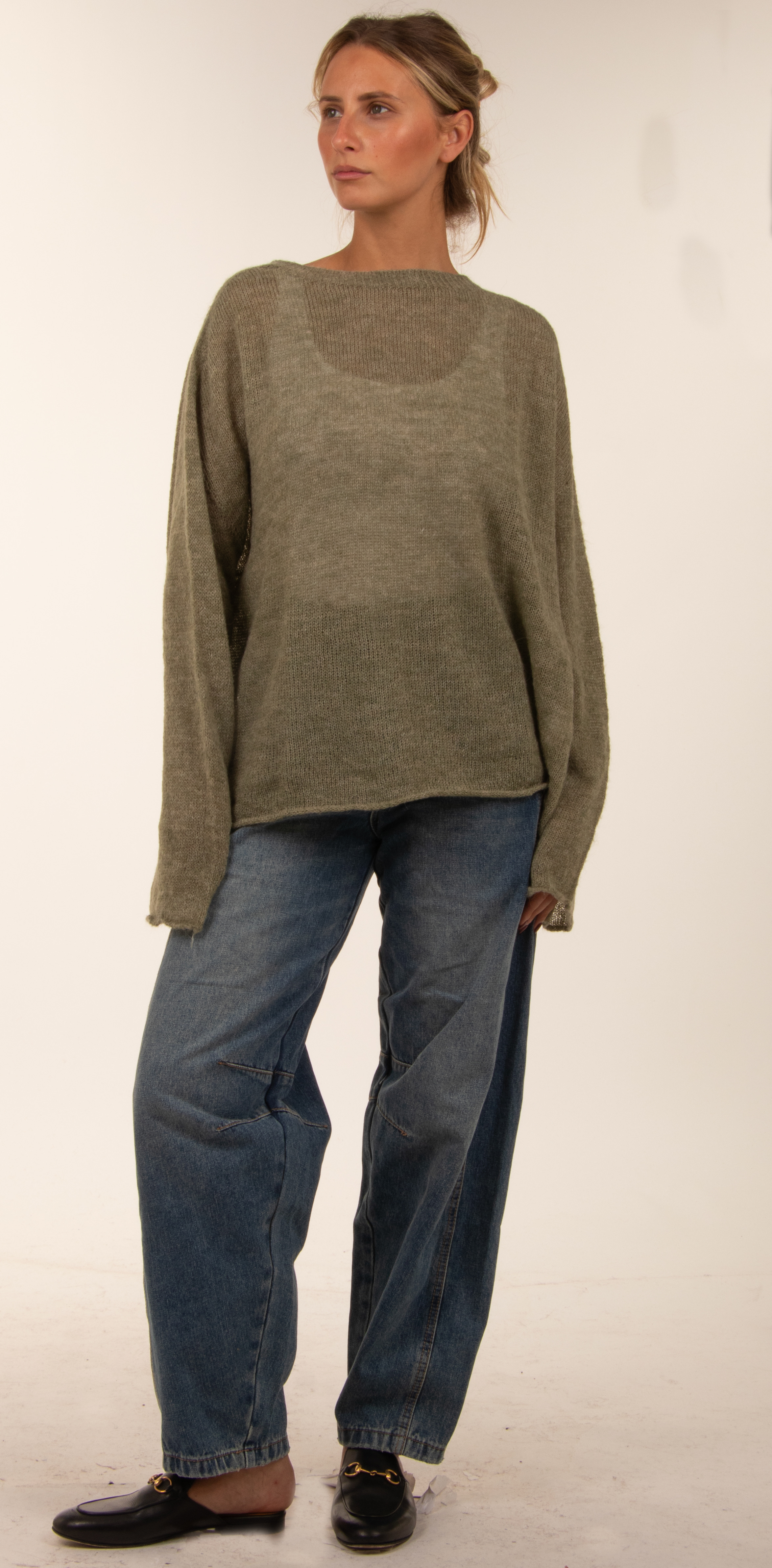 Oversized Boat-Neck Sweater
