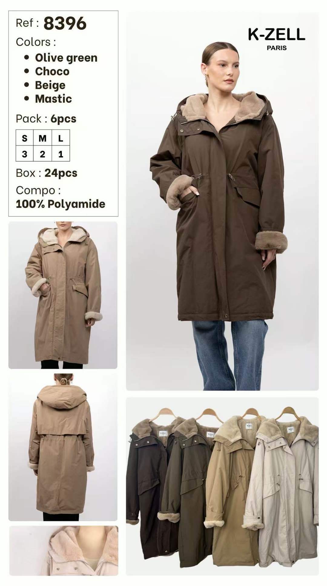 Relaxed Hooded Coat