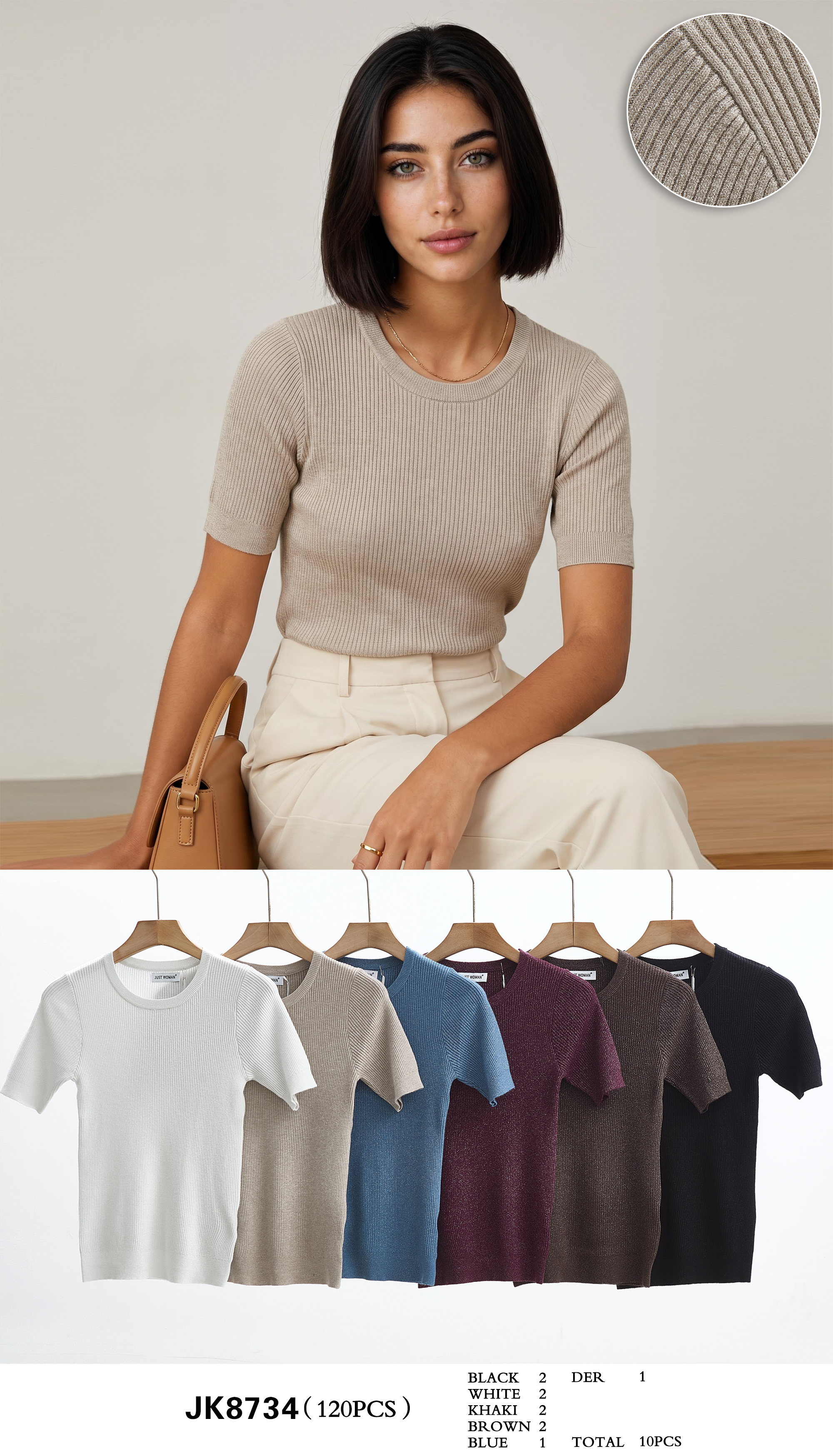 Fitted Ribbed Sweater