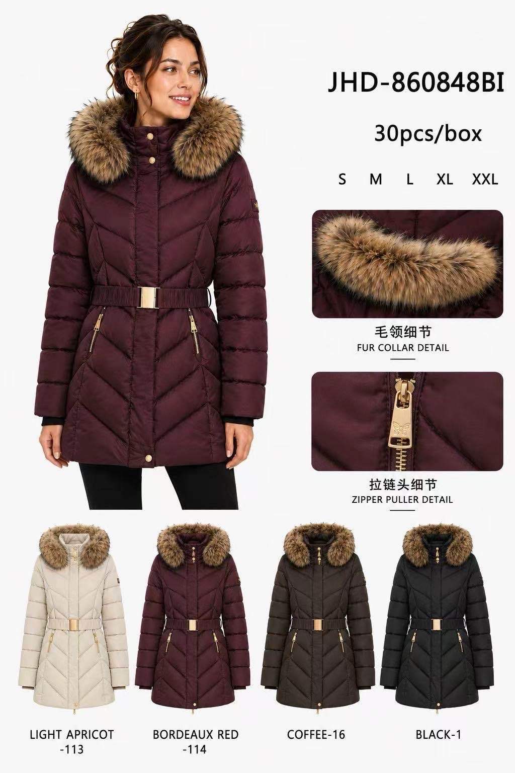 Quilted Hooded Coat