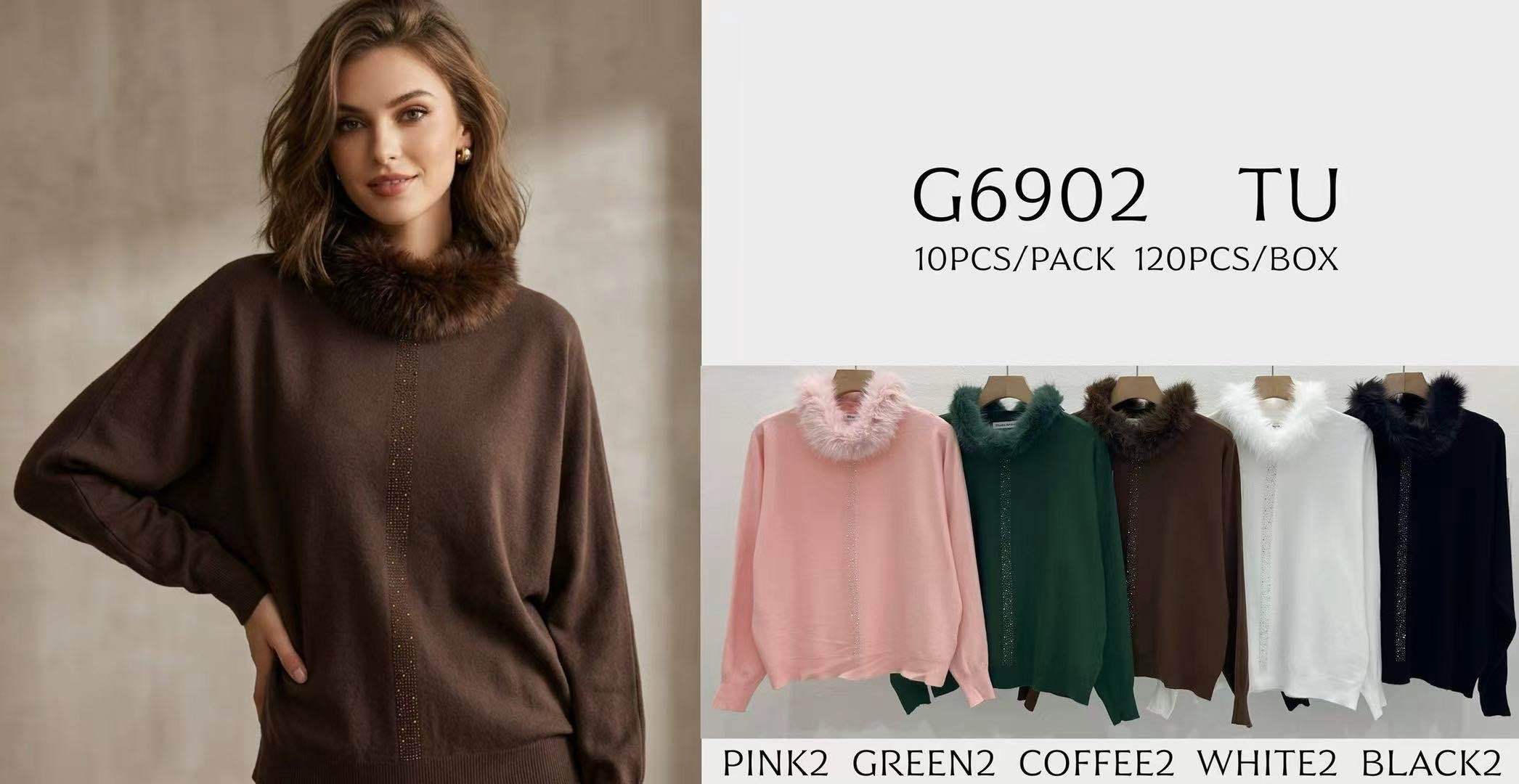Relaxed Sweater with Mock Turtleneck