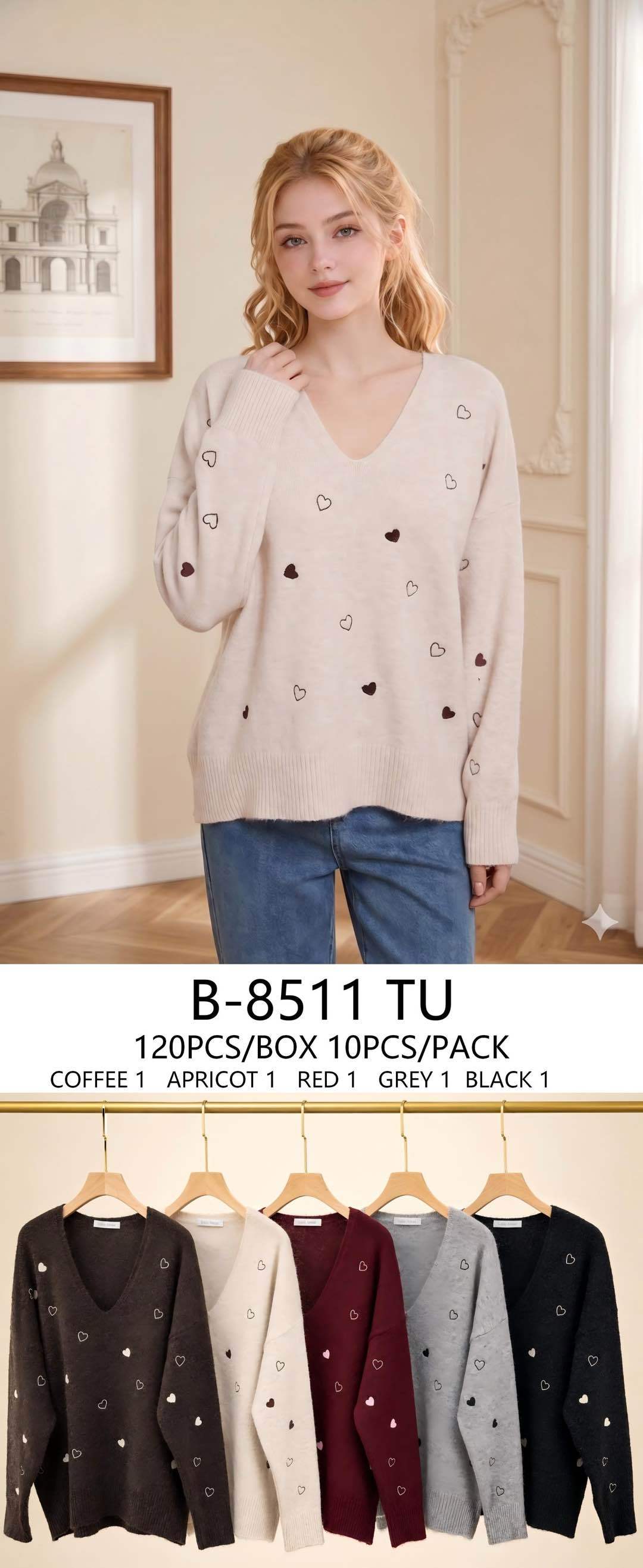 Relaxed V‑Neck Sweater