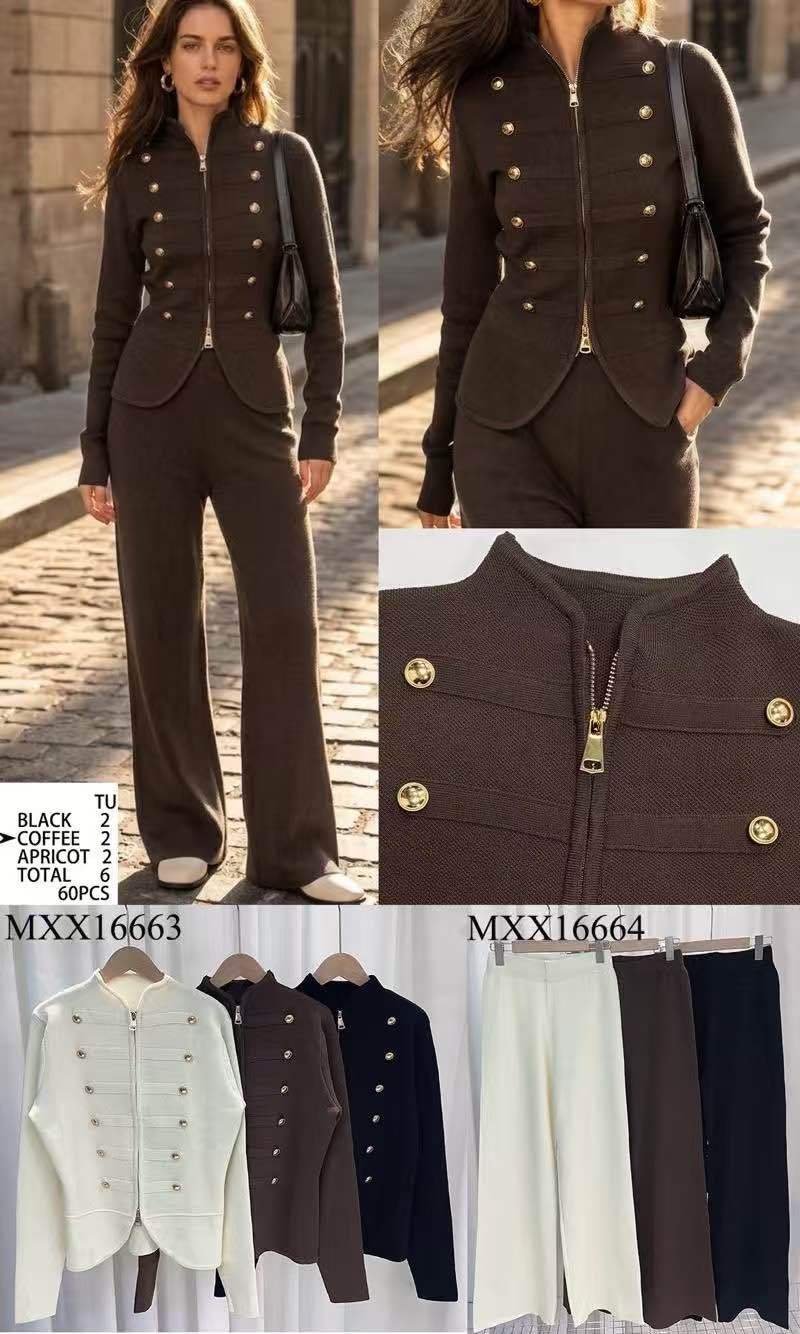 Fitted Jacket with Mock-Turtleneck