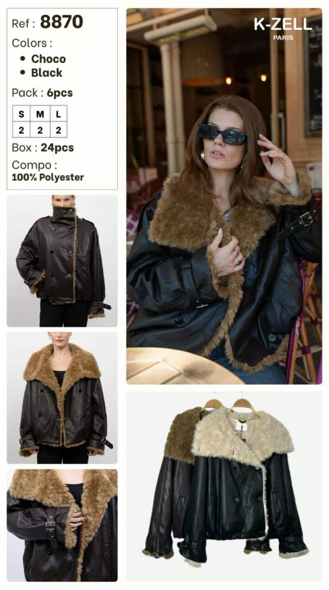 Oversized Collar Jacket
