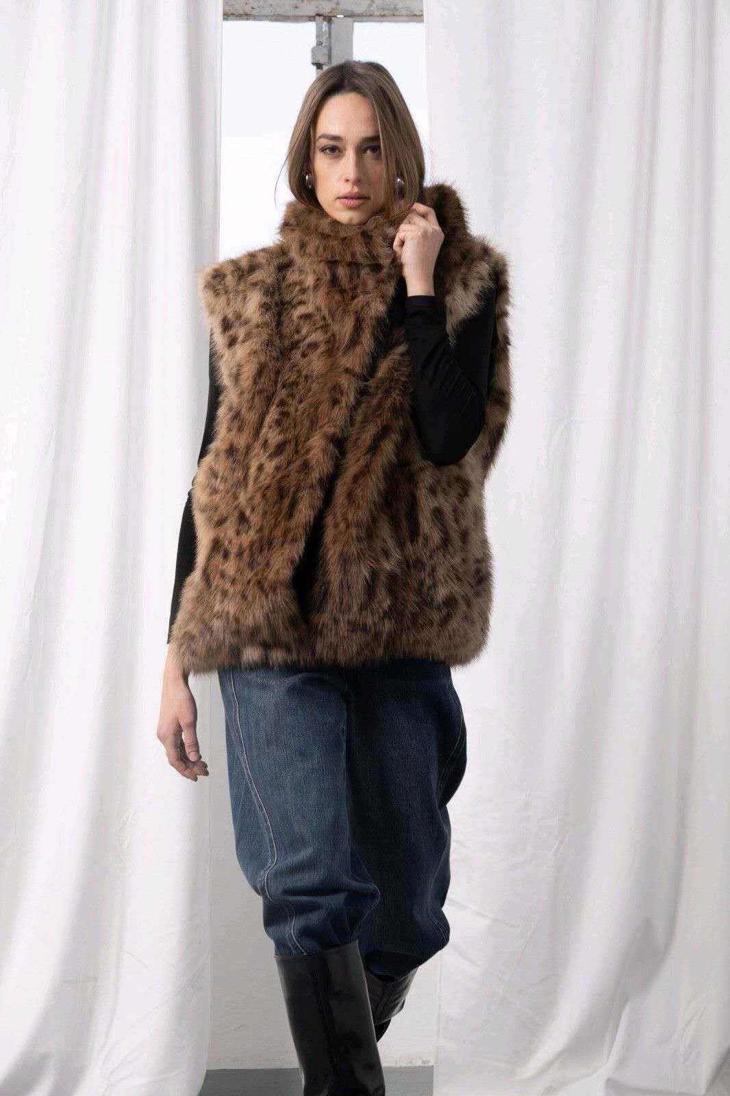 Plush Hip-Length Vest