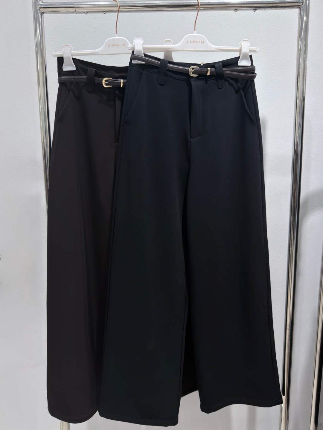 High‑Waist Wide‑Leg Trousers