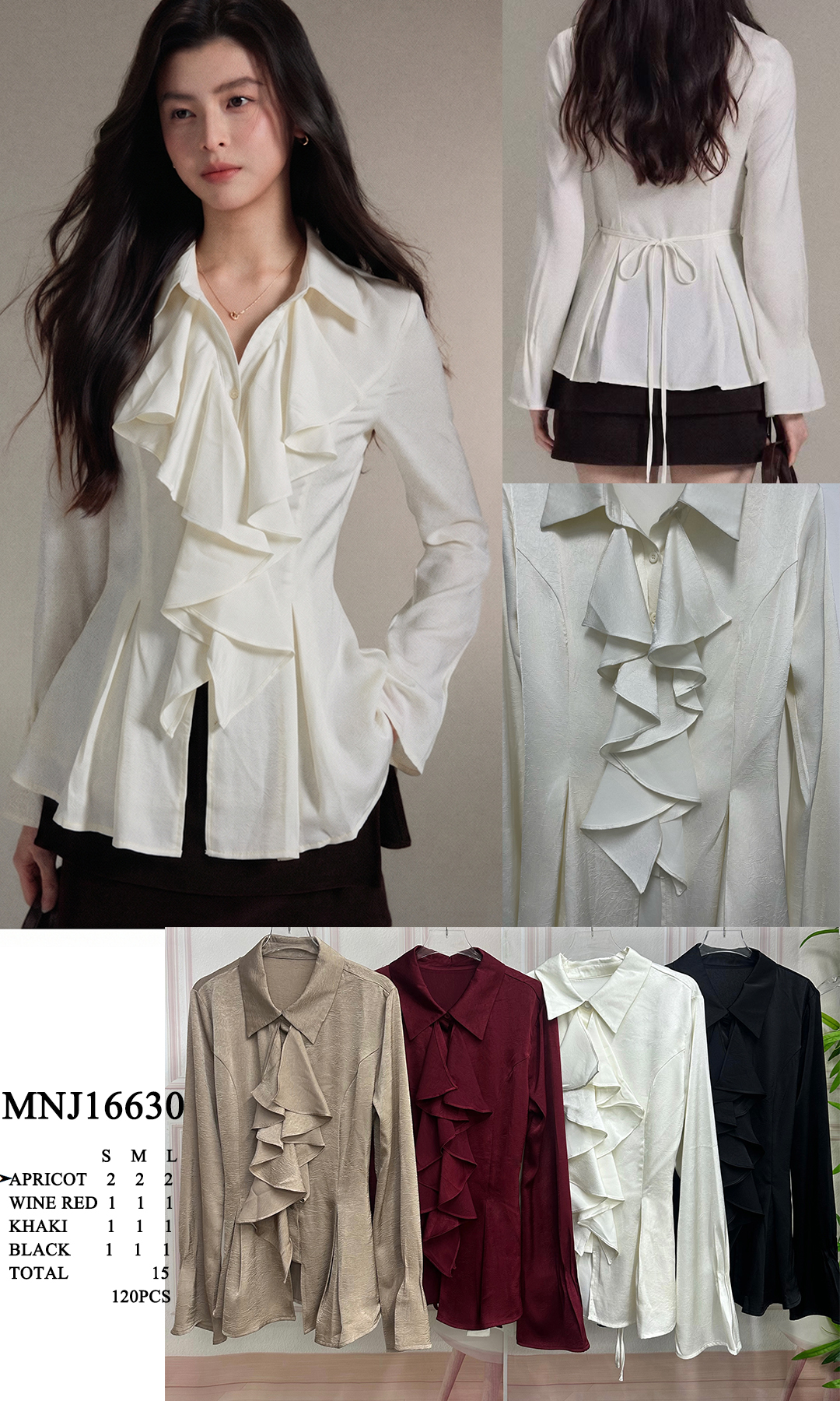 Peplum Shirt with Ruffle