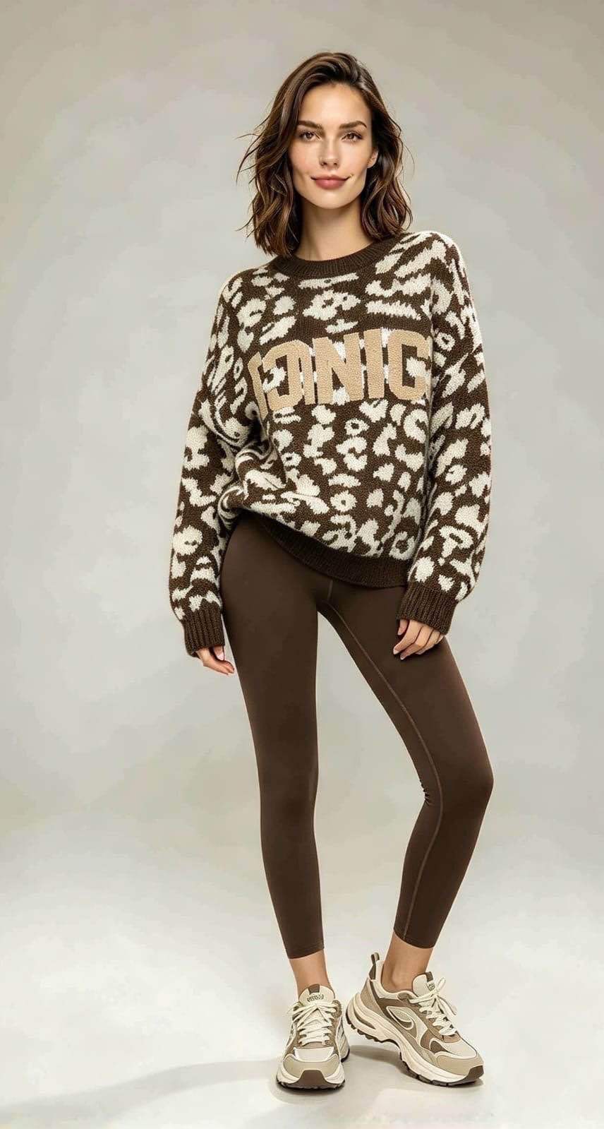 Oversized Printed Sweater