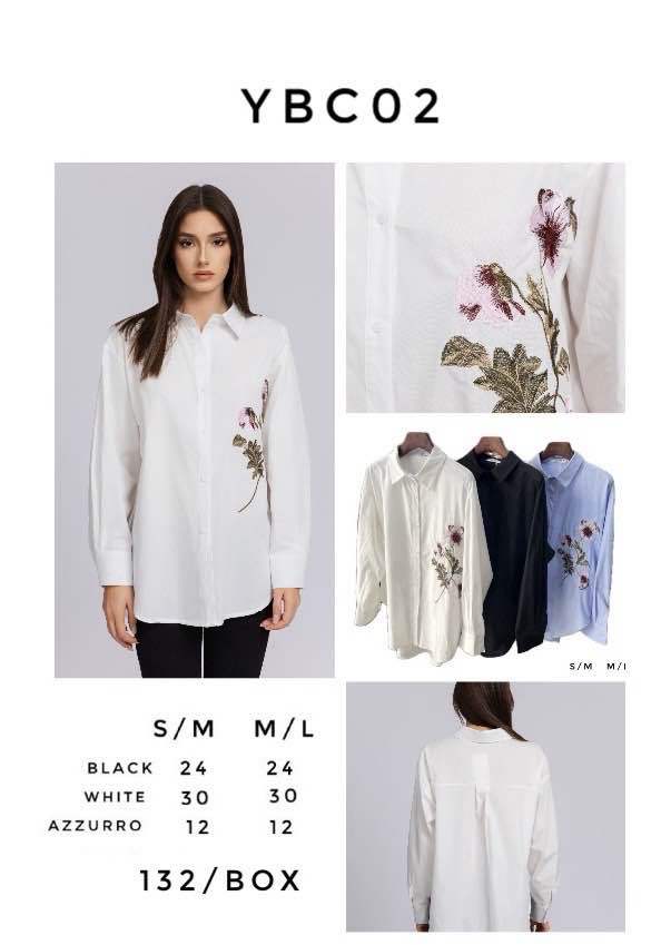 Embroidered Floral Shirt