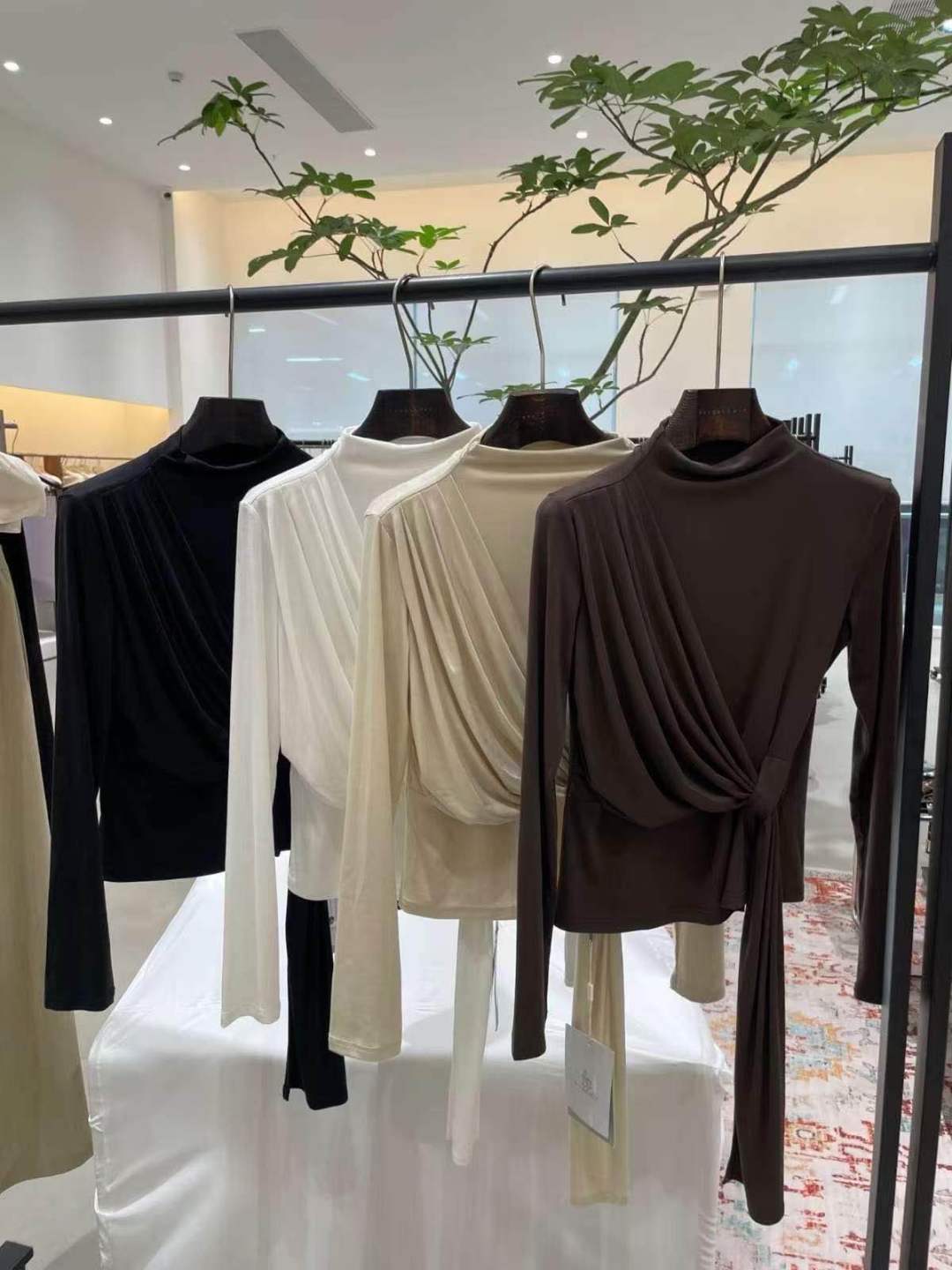 Fitted Turtleneck Top