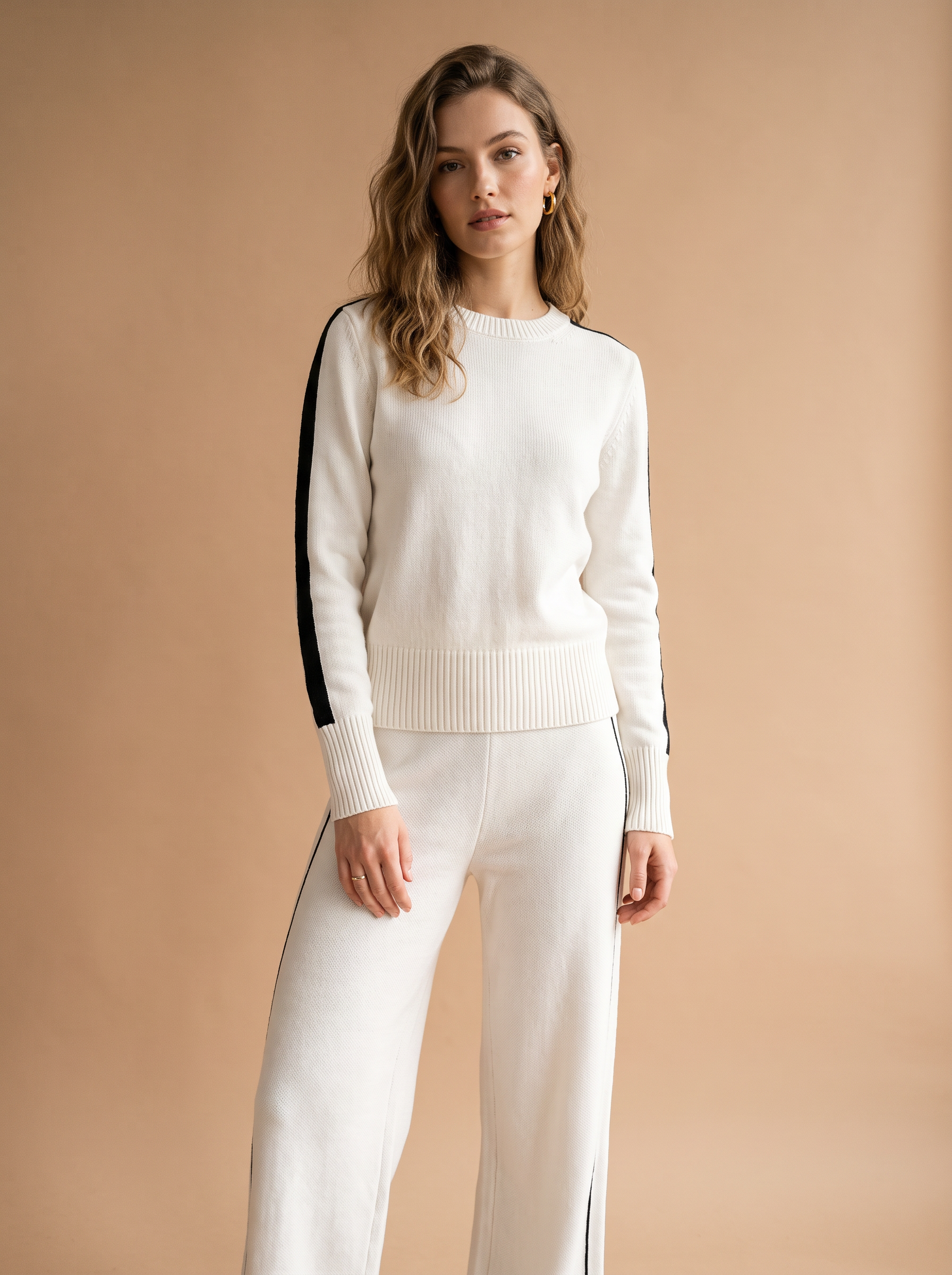 Wide‑Leg Trousers with Side Stripe
