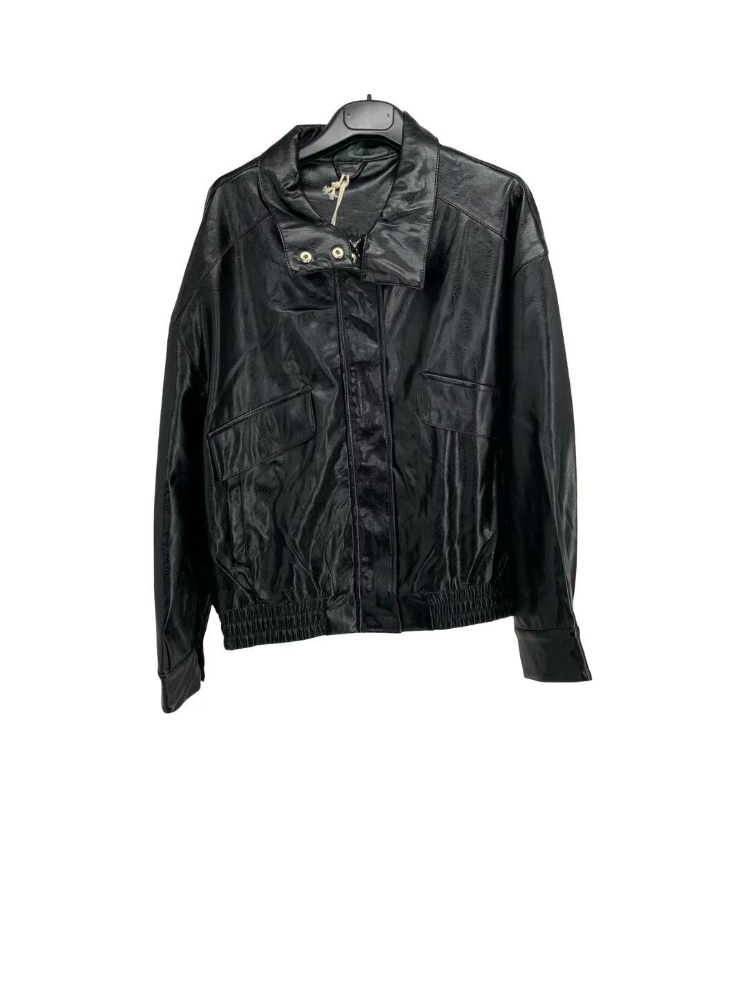 Oversize Jacket with Shirt Collar