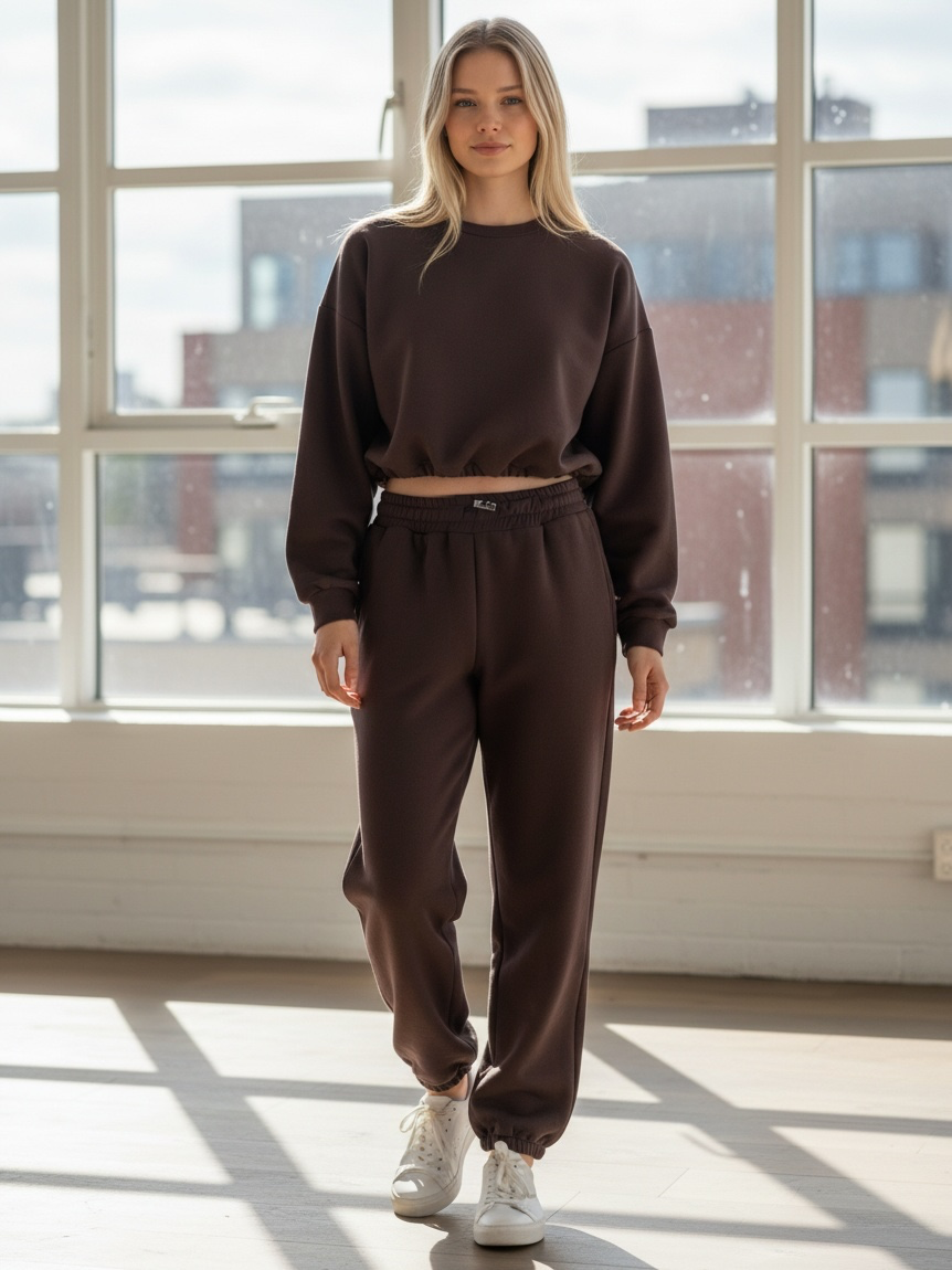 High‑Waist Jogger Trousers