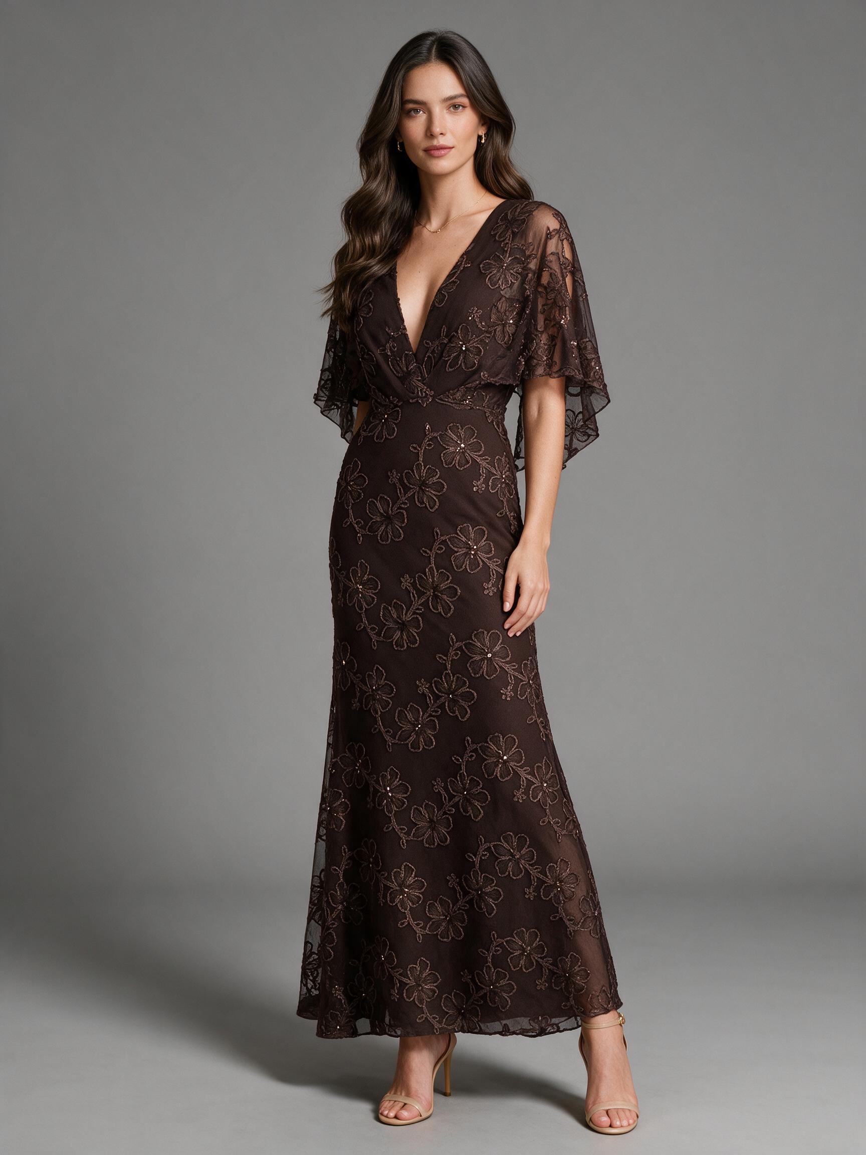 Embroidered Maxi Dress