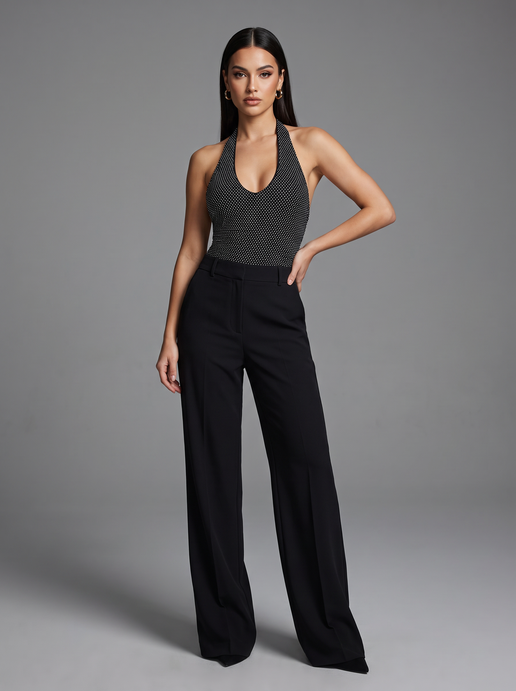Slim V‑Neck Top