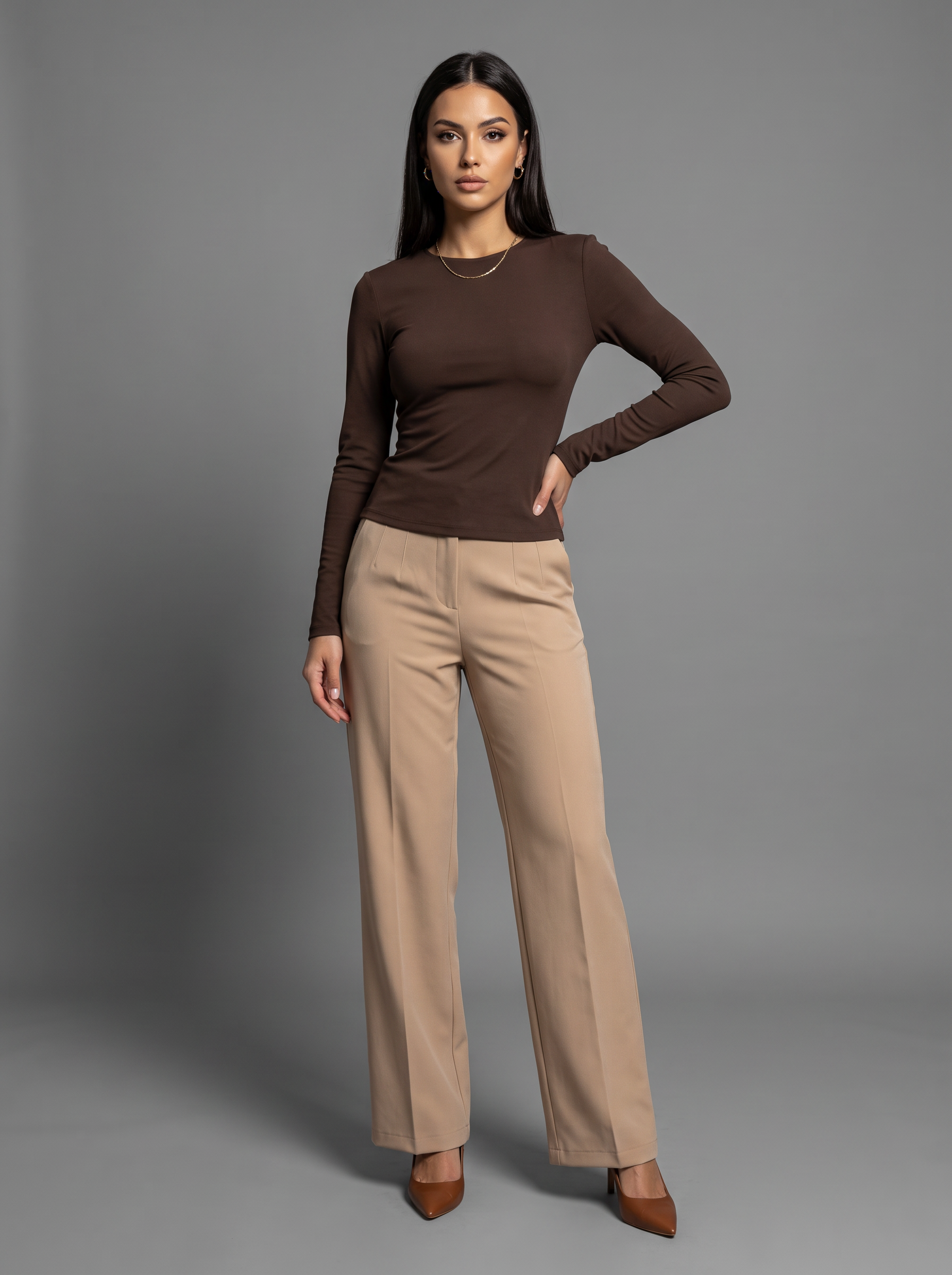 Fitted Tie-Back Top