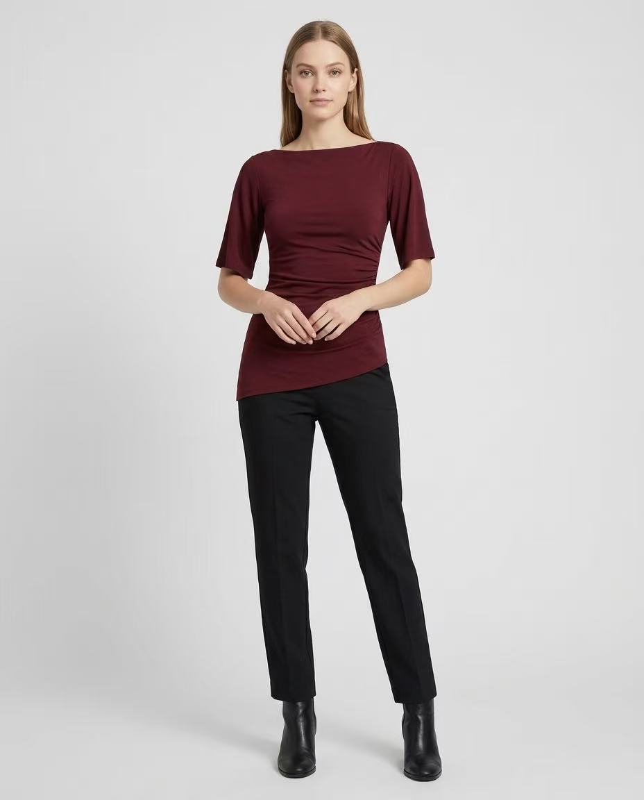 Fitted Dress with Ruched Detail