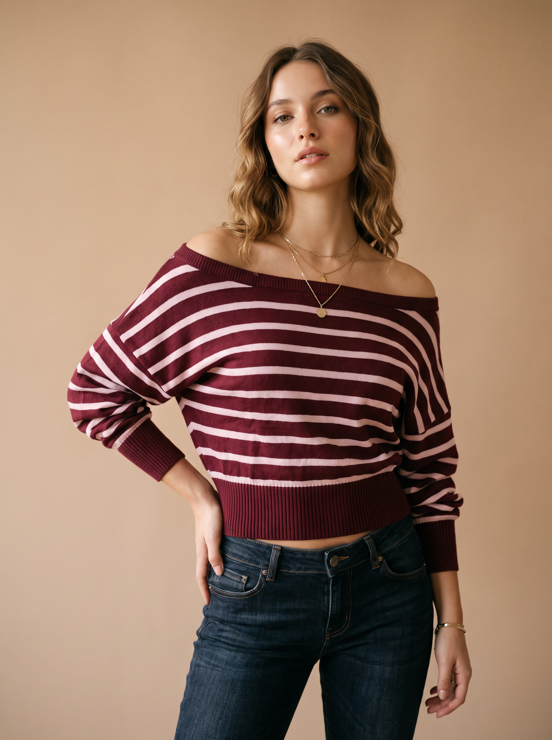 Relaxed Boat-Neck Sweater