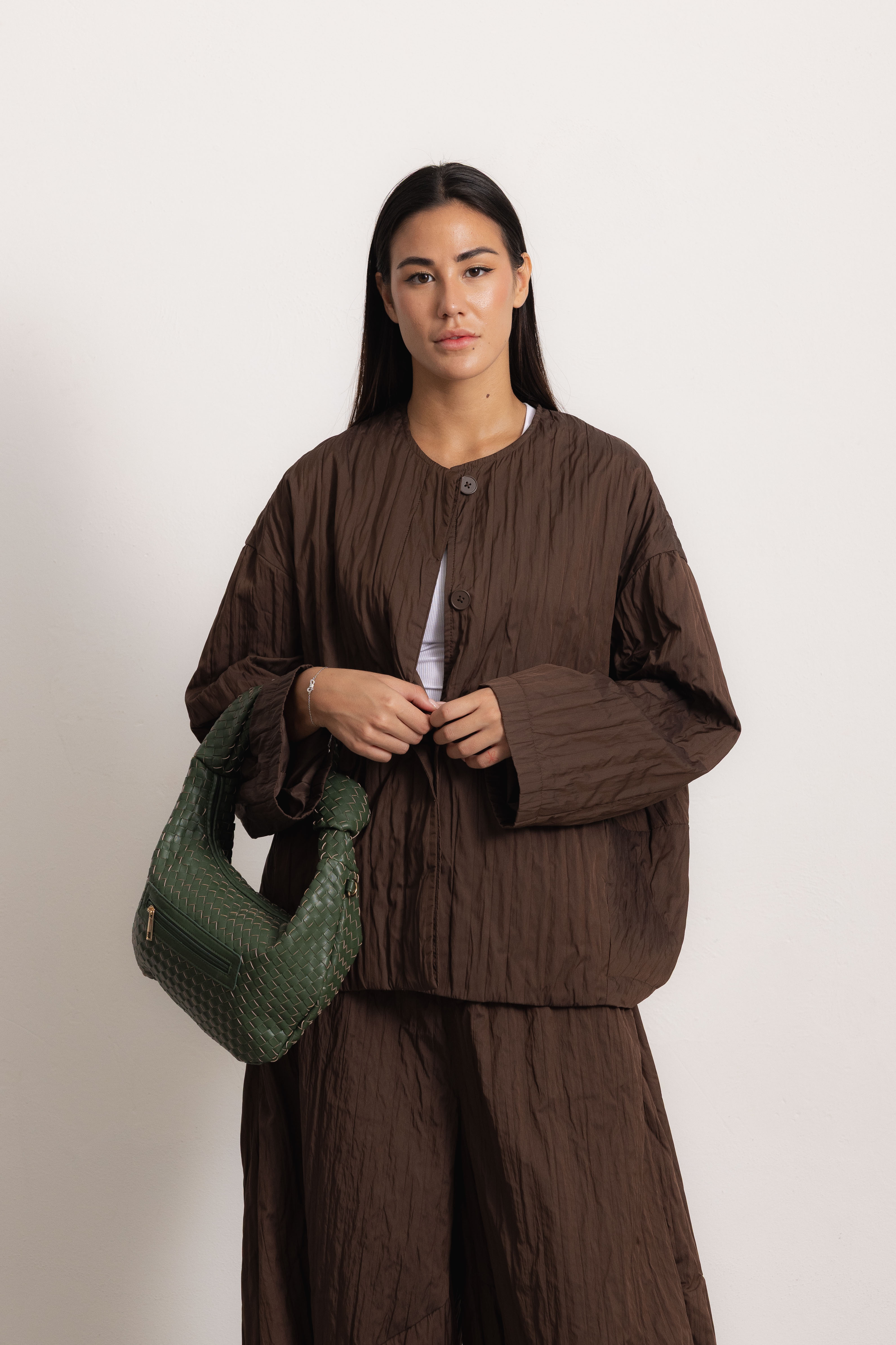 Oversized Shirt with Gathered Detail