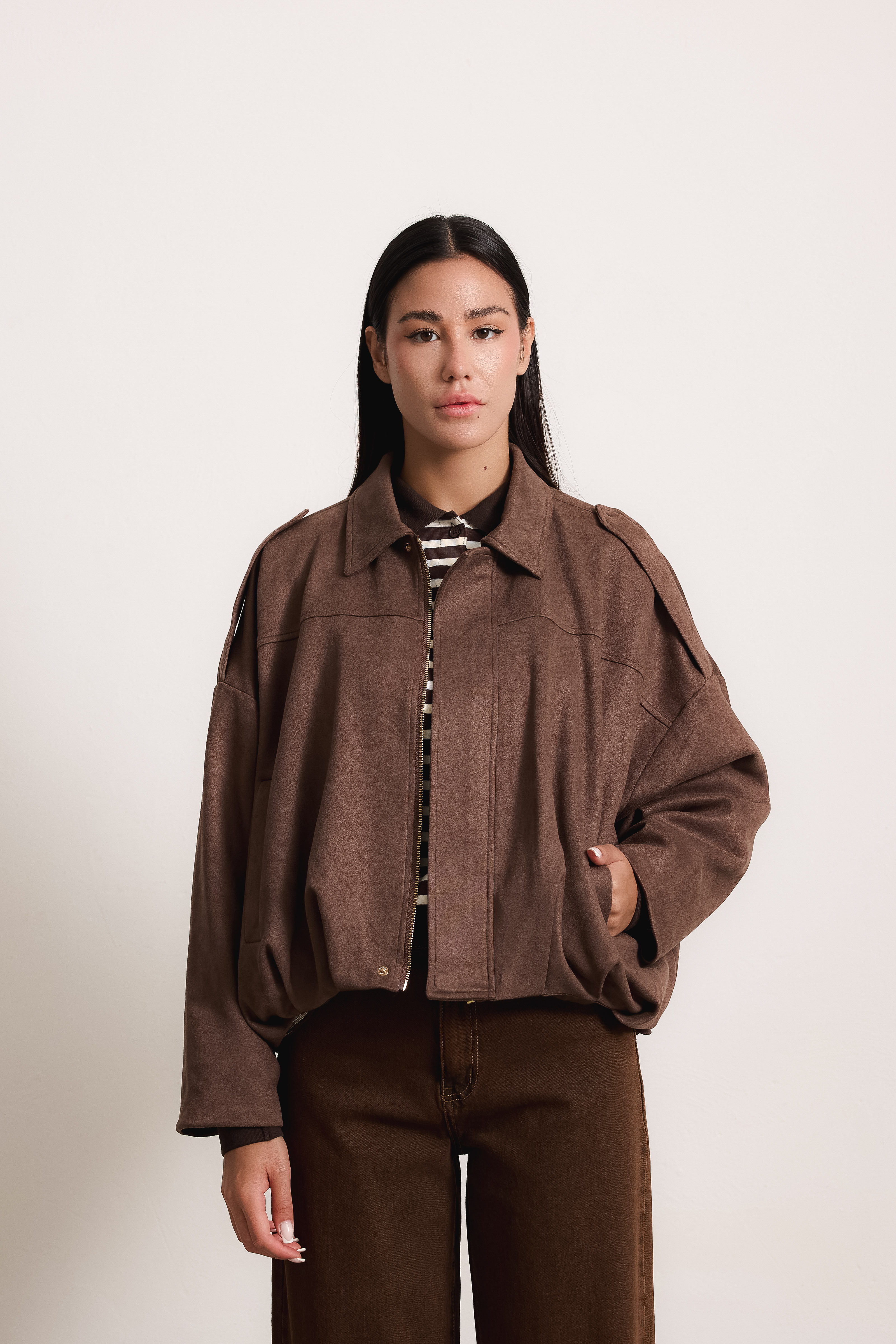 Oversized Hip-Length Jacket