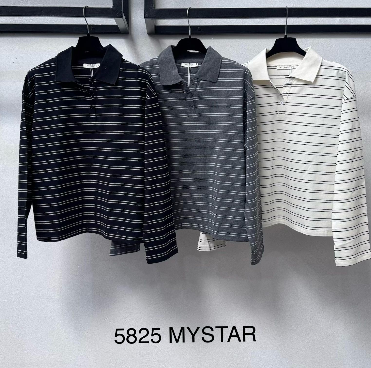 Striped Polo Top
