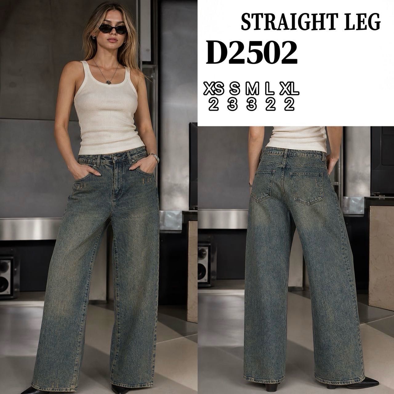 Straight-Leg High-Rise Jeans
