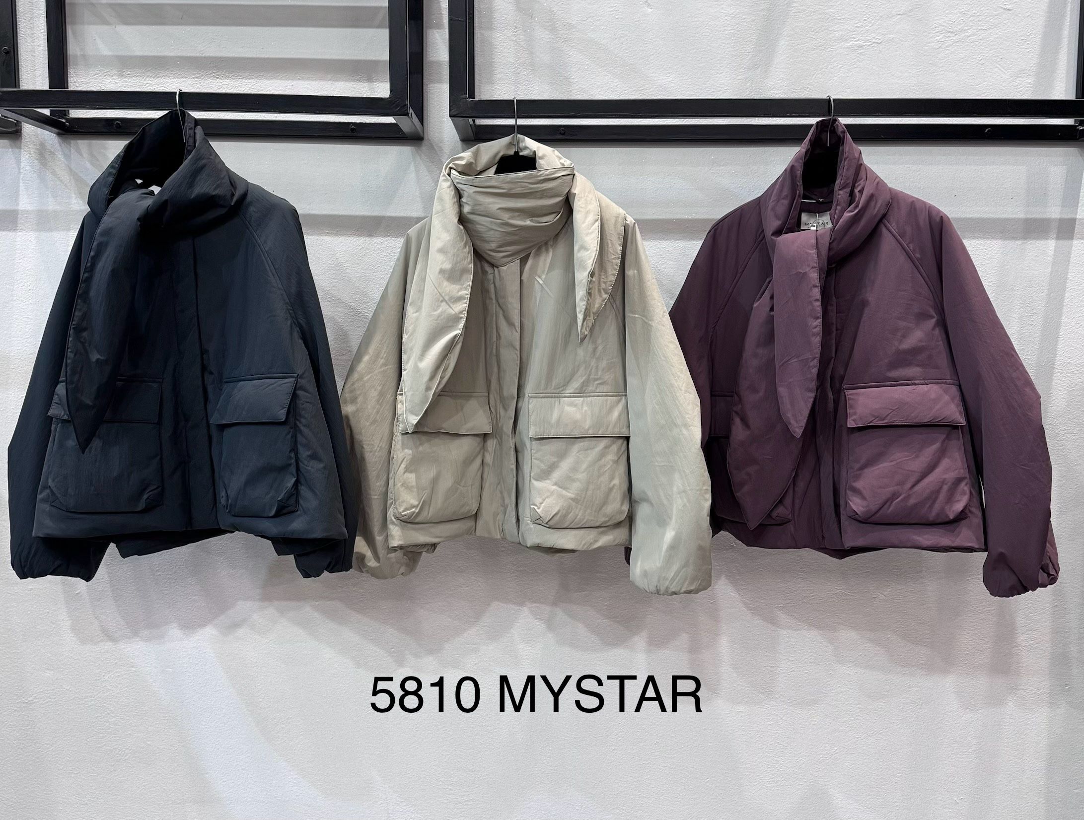 Boxy Jacket with Stand Collar