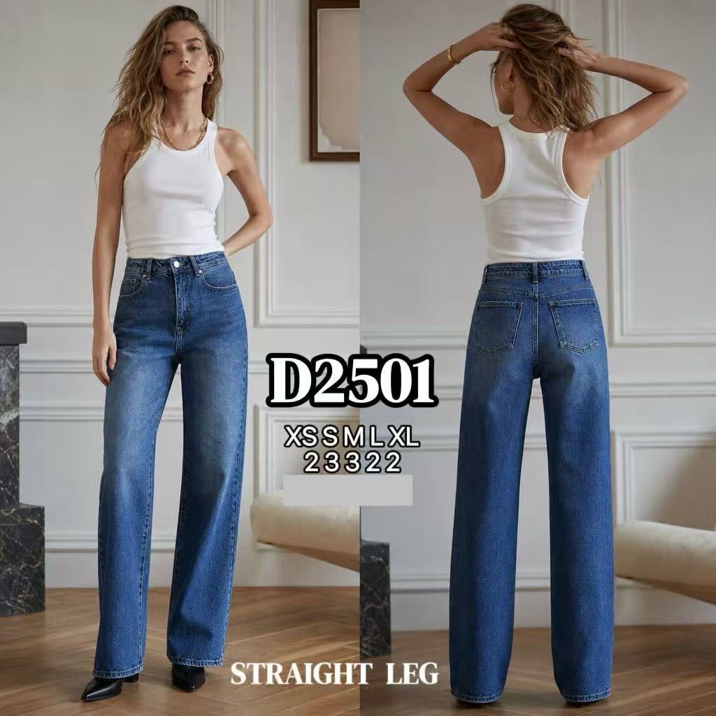 High-Rise Straight-Leg Jeans