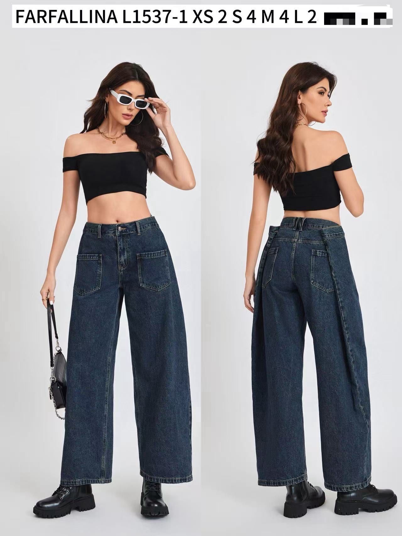 High‑Waist Wide‑Leg Trousers