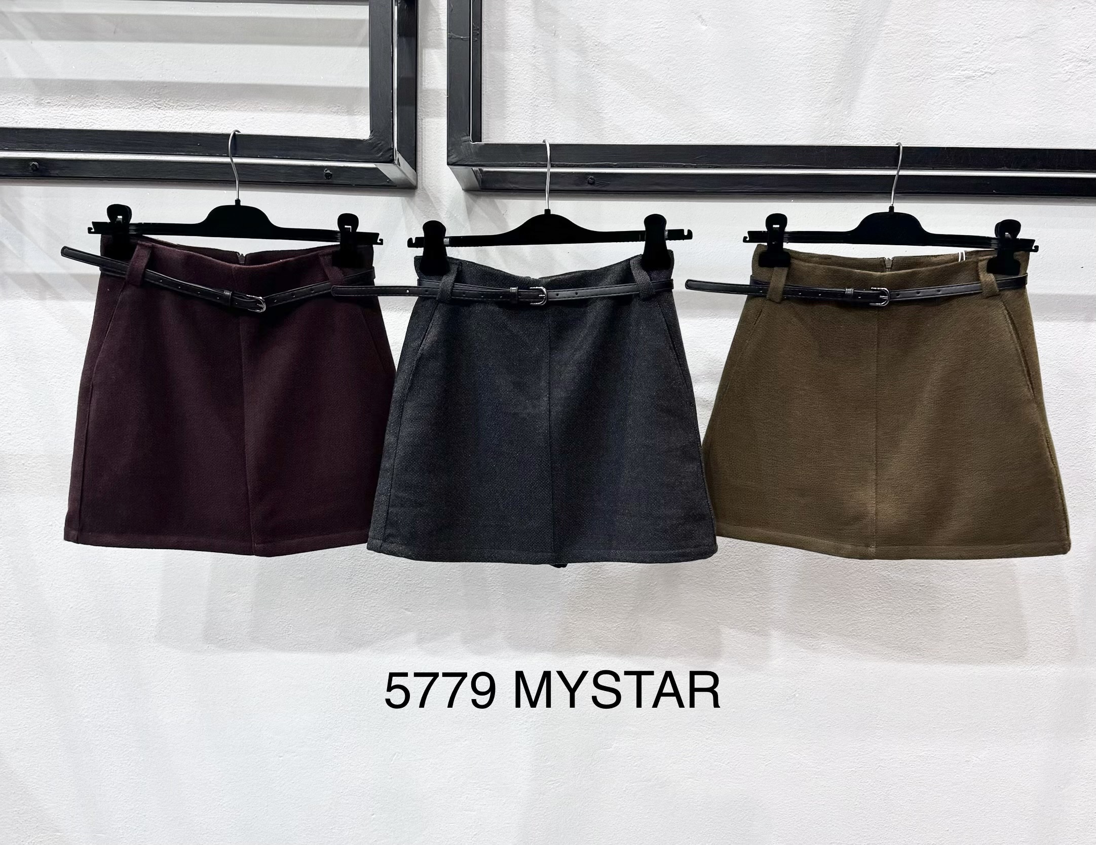 A-line Mini Skirt with Belt