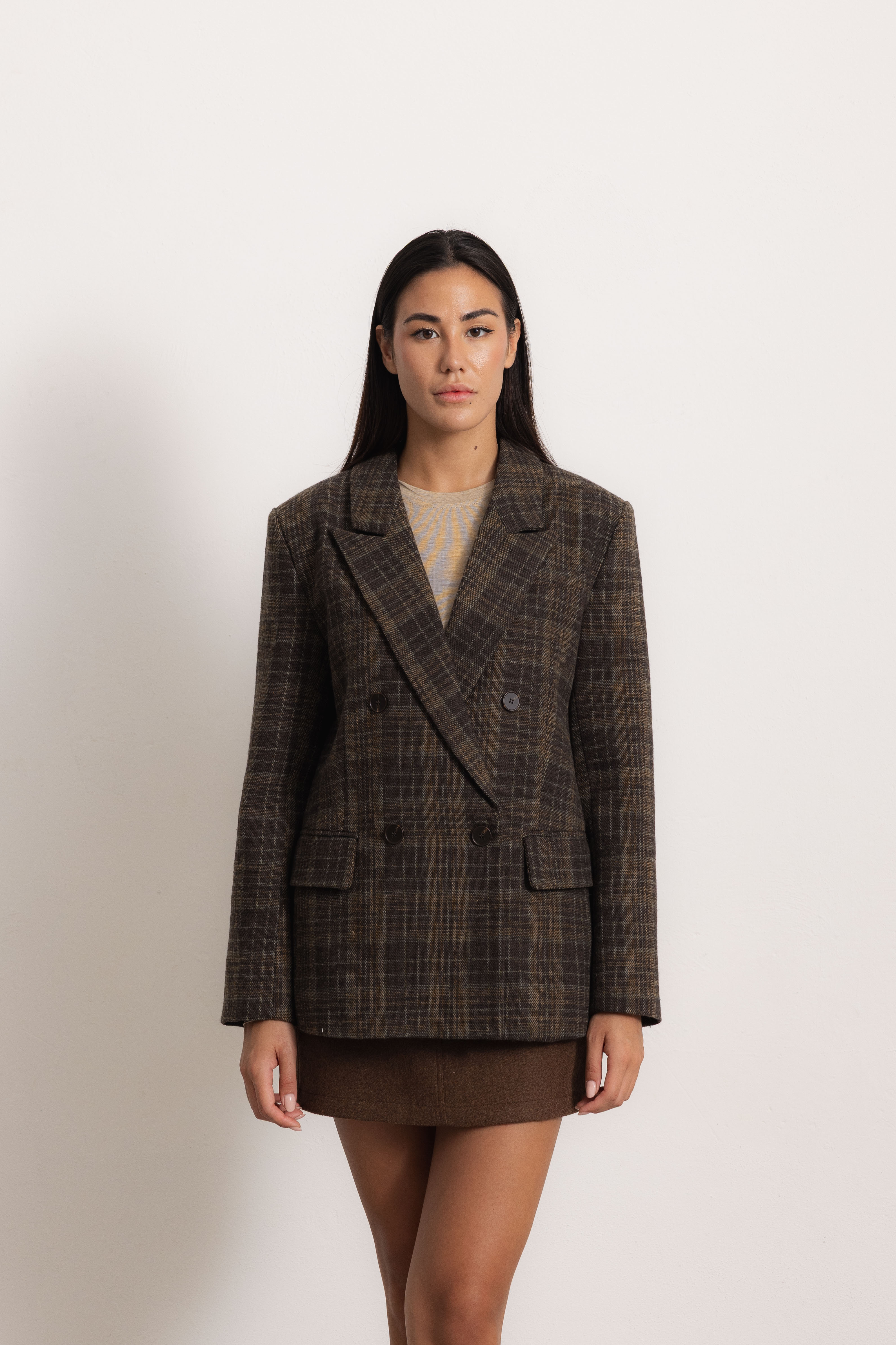 Tailored Checked Blazer