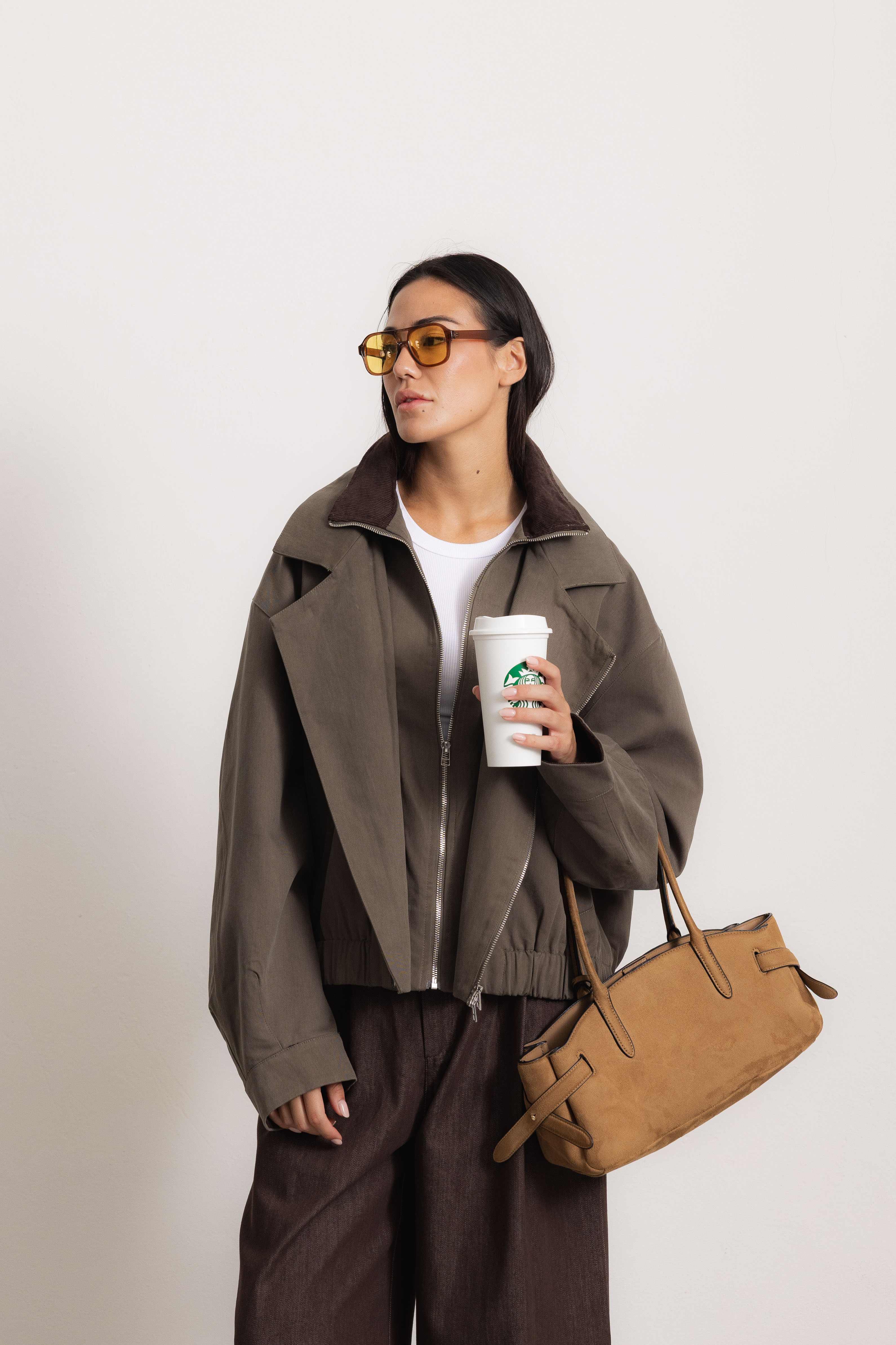 Oversized Jacket with Wide Lapels