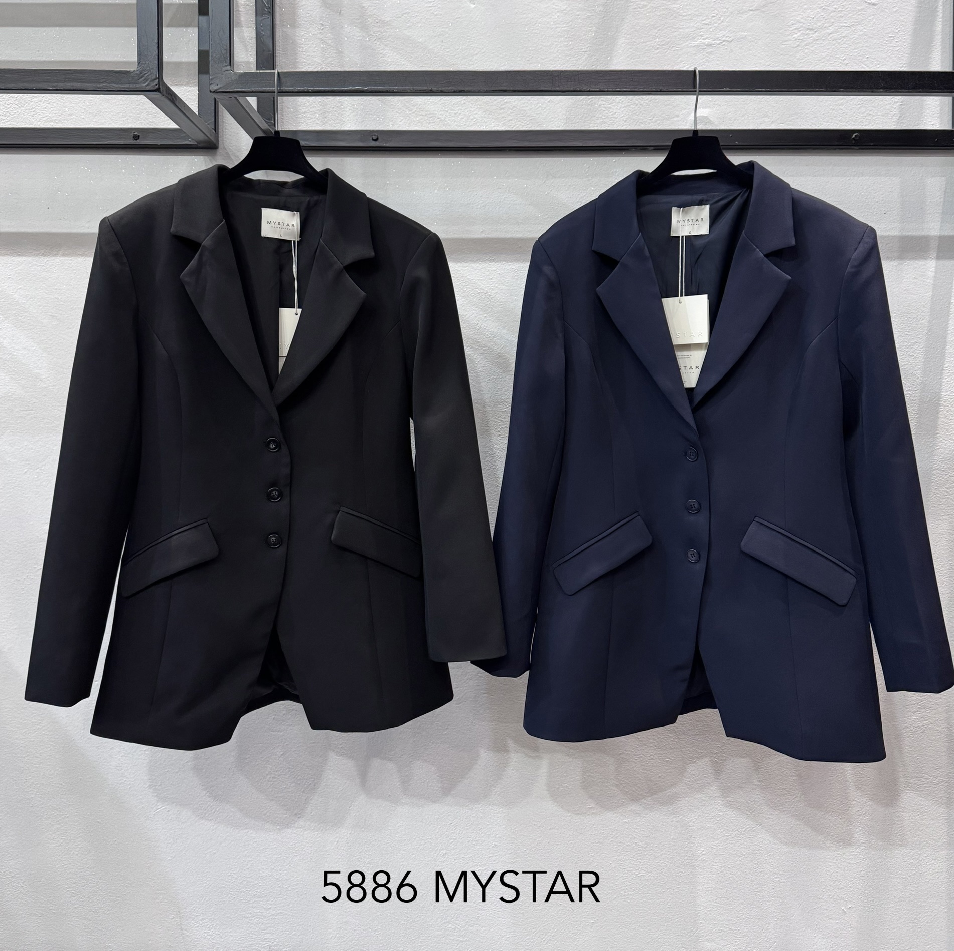 Tailored Hip-Length Blazer