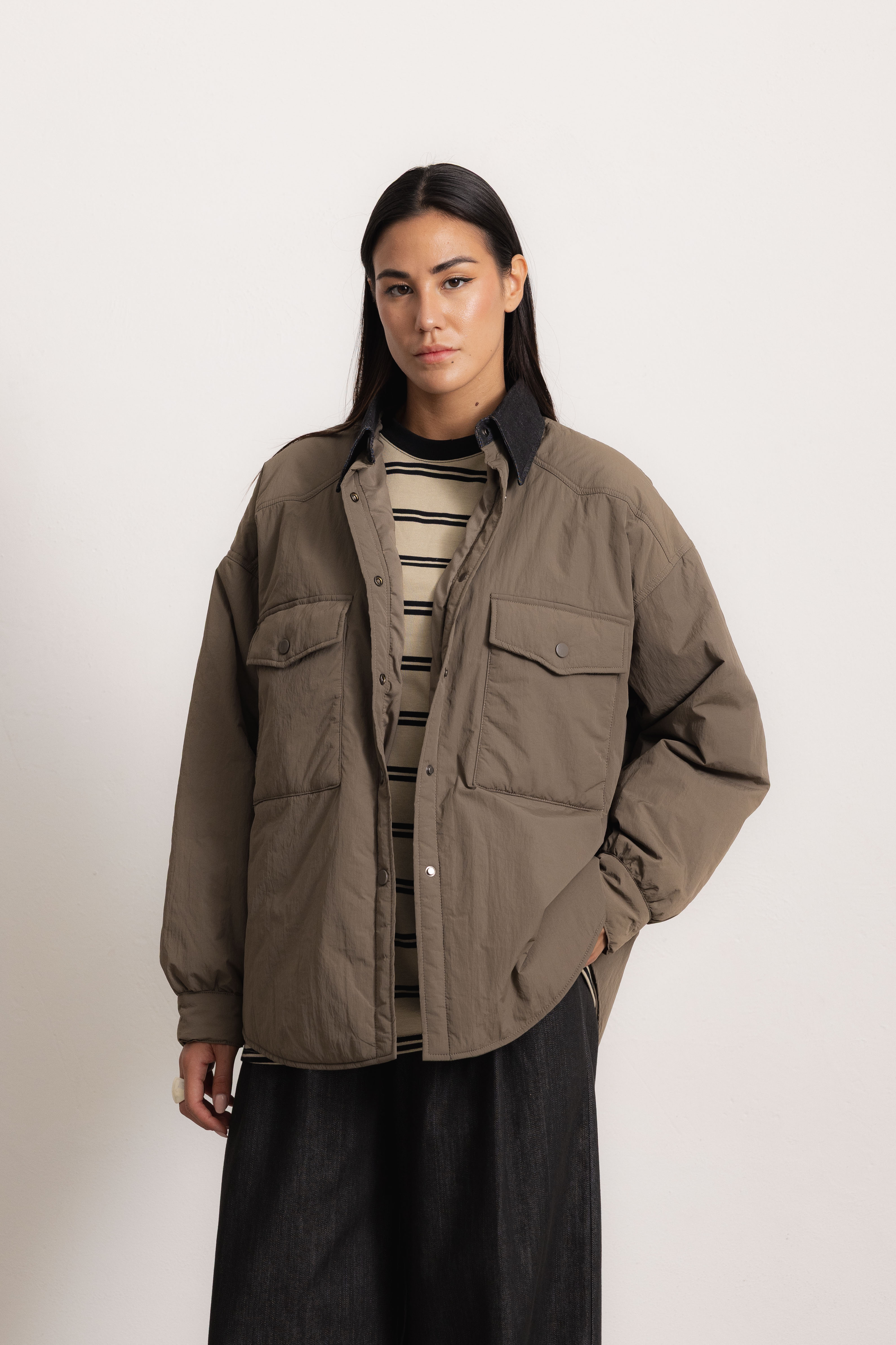 Oversize Jacket with Collar