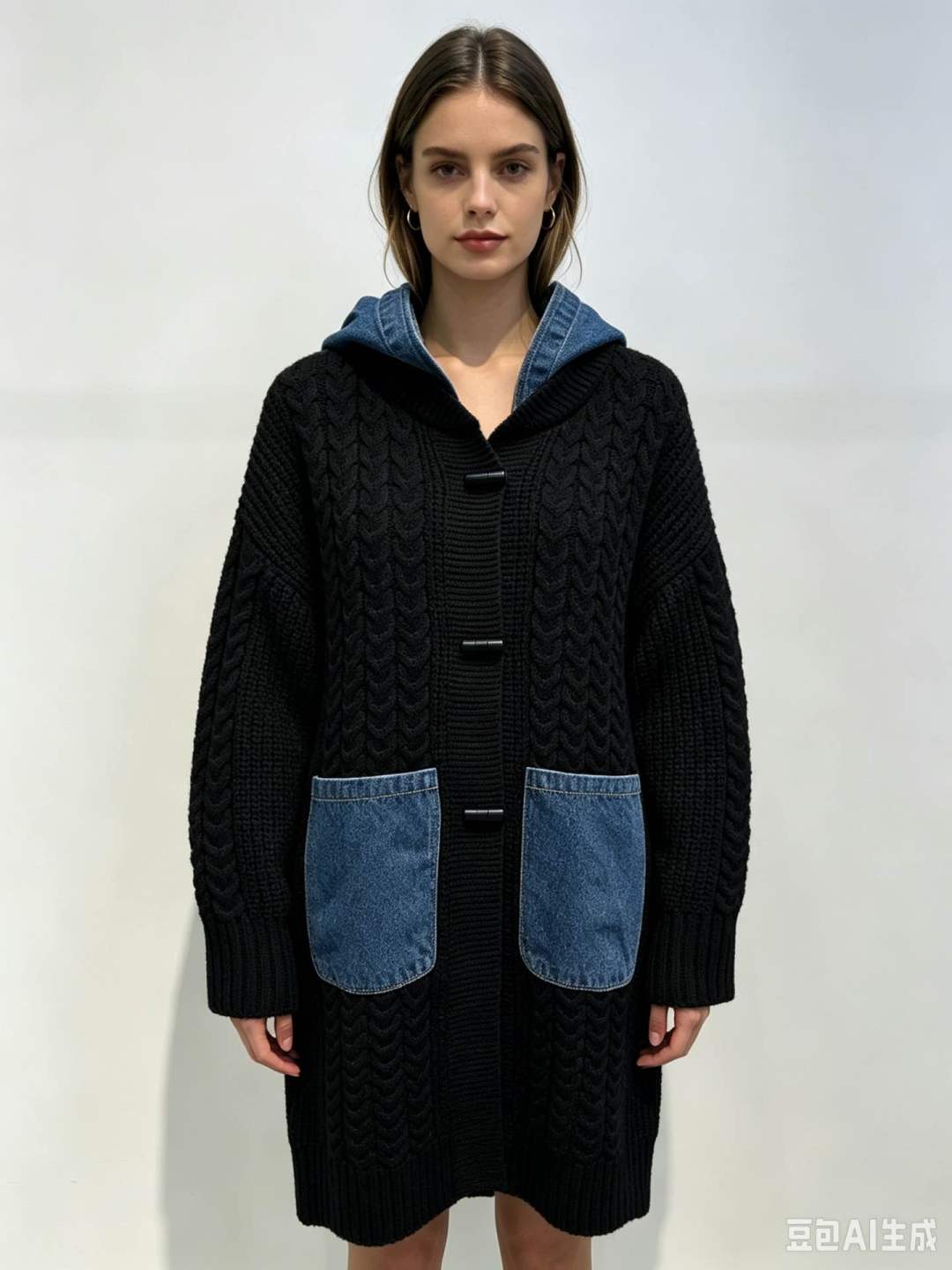 Long Hooded Cardigan